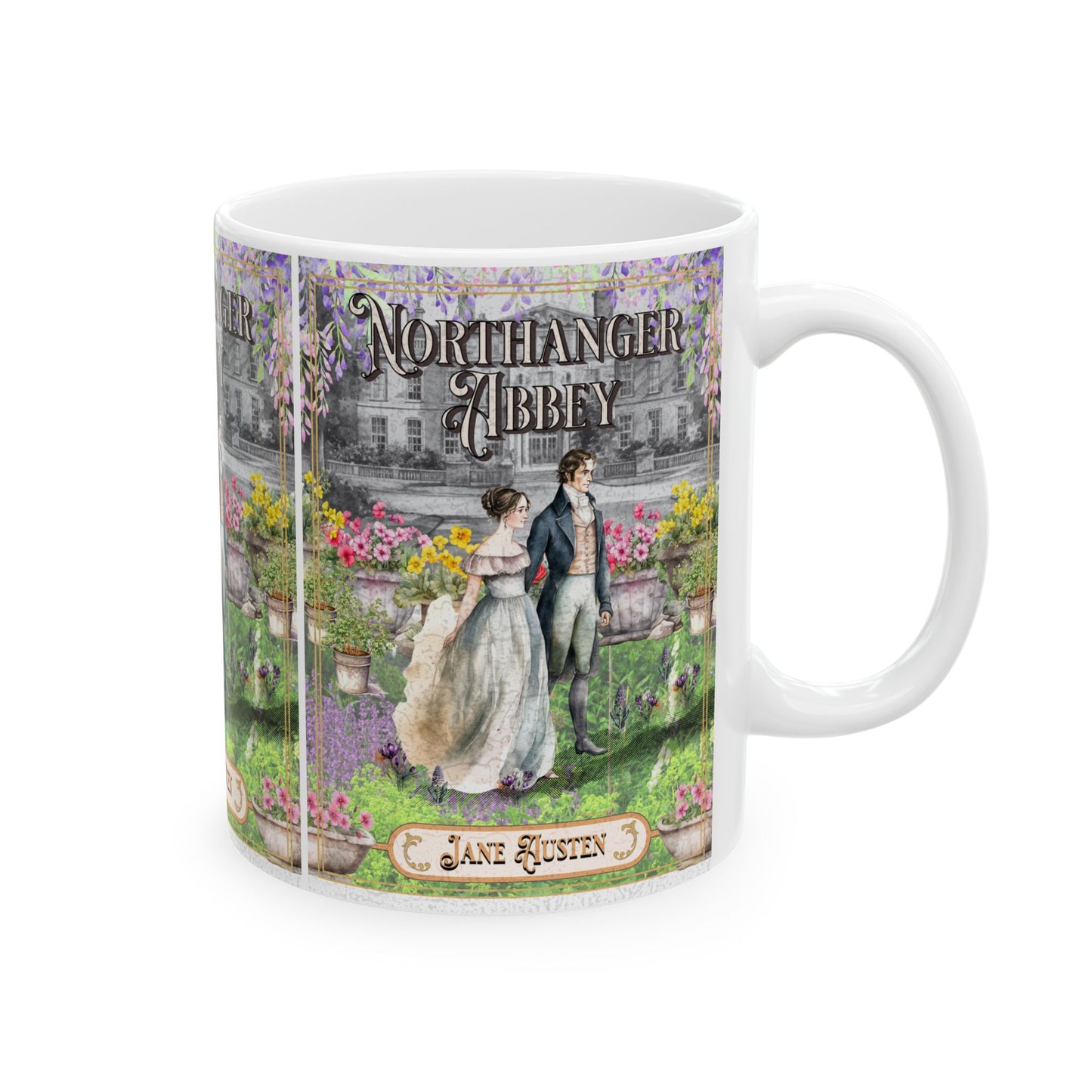 Jane Austen Northanger Abbey Coffee Mug Historical Romance Reader Gift Bookish Literary Birthday Christmas Gift Her Bookclub Gift For BFF Mug Printify