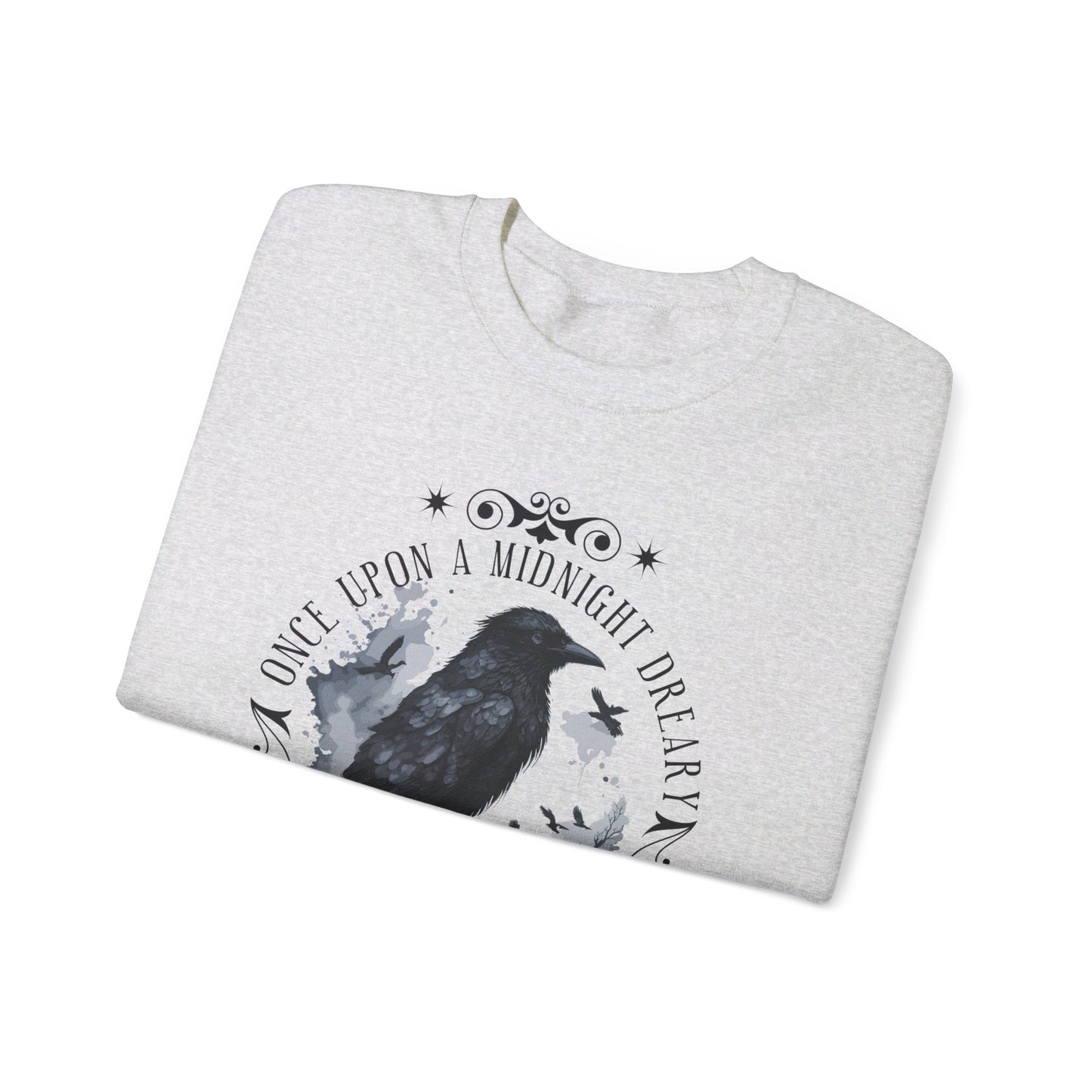 Edgar Allan Poe, The Raven Sweatshirt, Poet, Poetry Lover Sweater, Book Lover, Haunting Gothic Gift, Light, Dark Academia, Horror Movie Top Sweatshirt Printify
