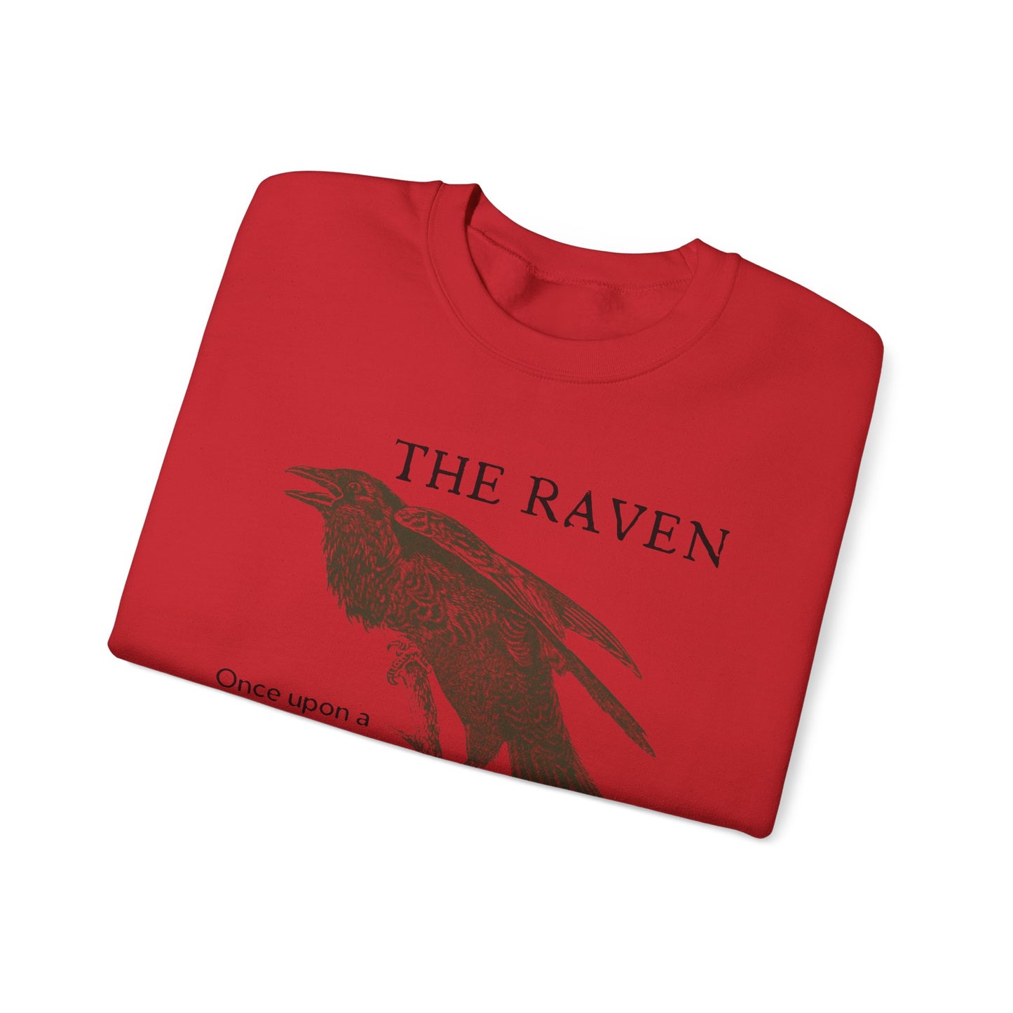 Halloween Vintage The Raven Sweatshirt, Spooky Season Sweater, Trick or Treating Shirt, Halloween Party, Edgar Allen Poe, Nevermore, Gothic Sweatshirt Printify