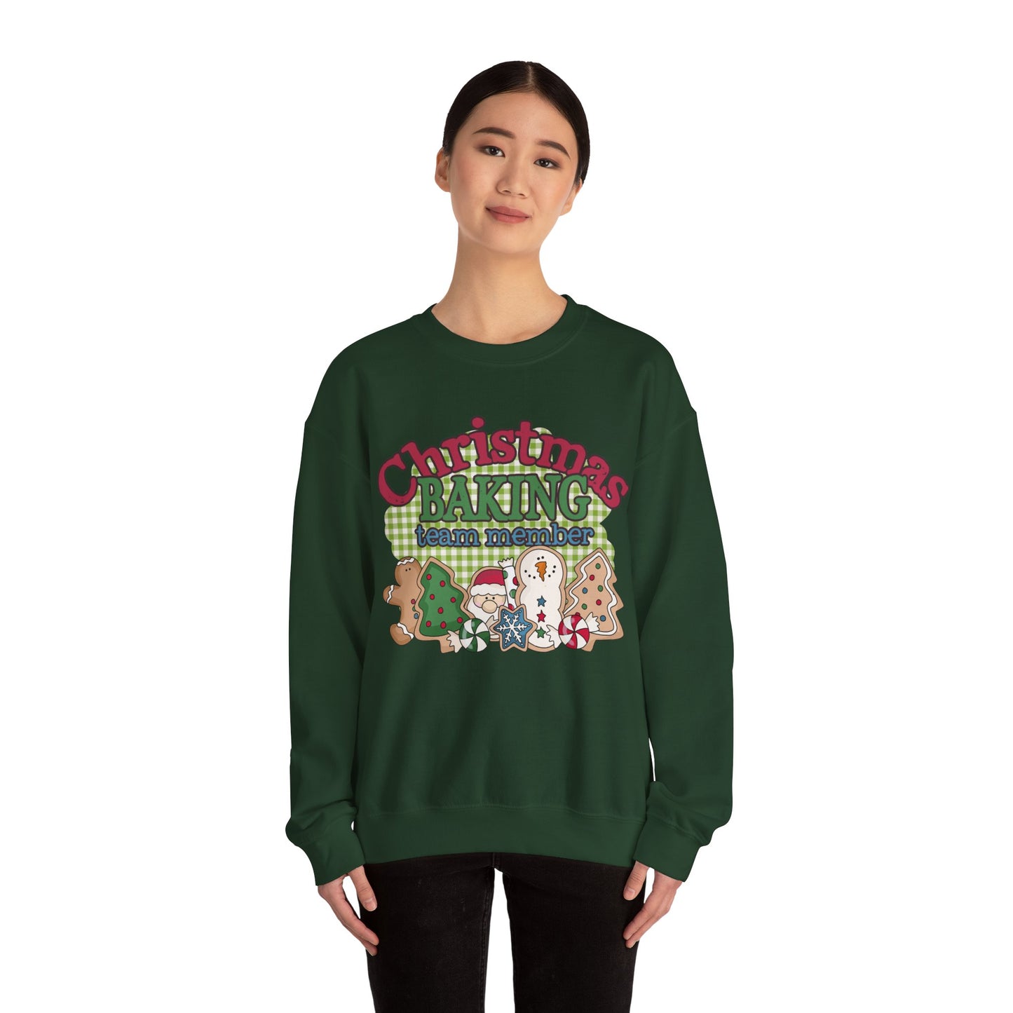 Christmas Baking Team Sweatshirt, Christmas Baking Crew Matching Sweater, Christmas Baking Women's Christmas Shirts, Christmas Cookie Crew Sweatshirt Printify