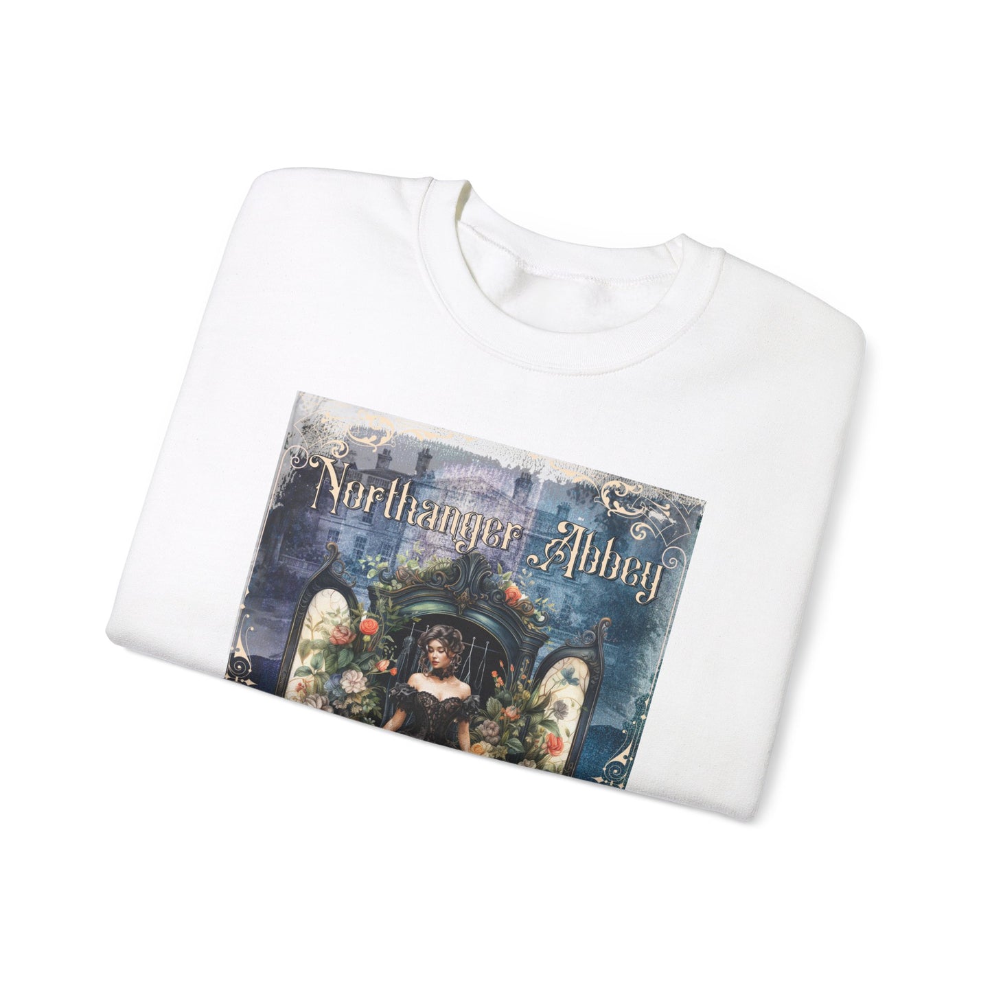 Jane Austen Sweatshirt, Northanger Abbey Historical Romance Sweater, Bookish Literary Jane Austen Fan Art Gift, Gift for Her, Bookclub Shirt Sweatshirt Printify