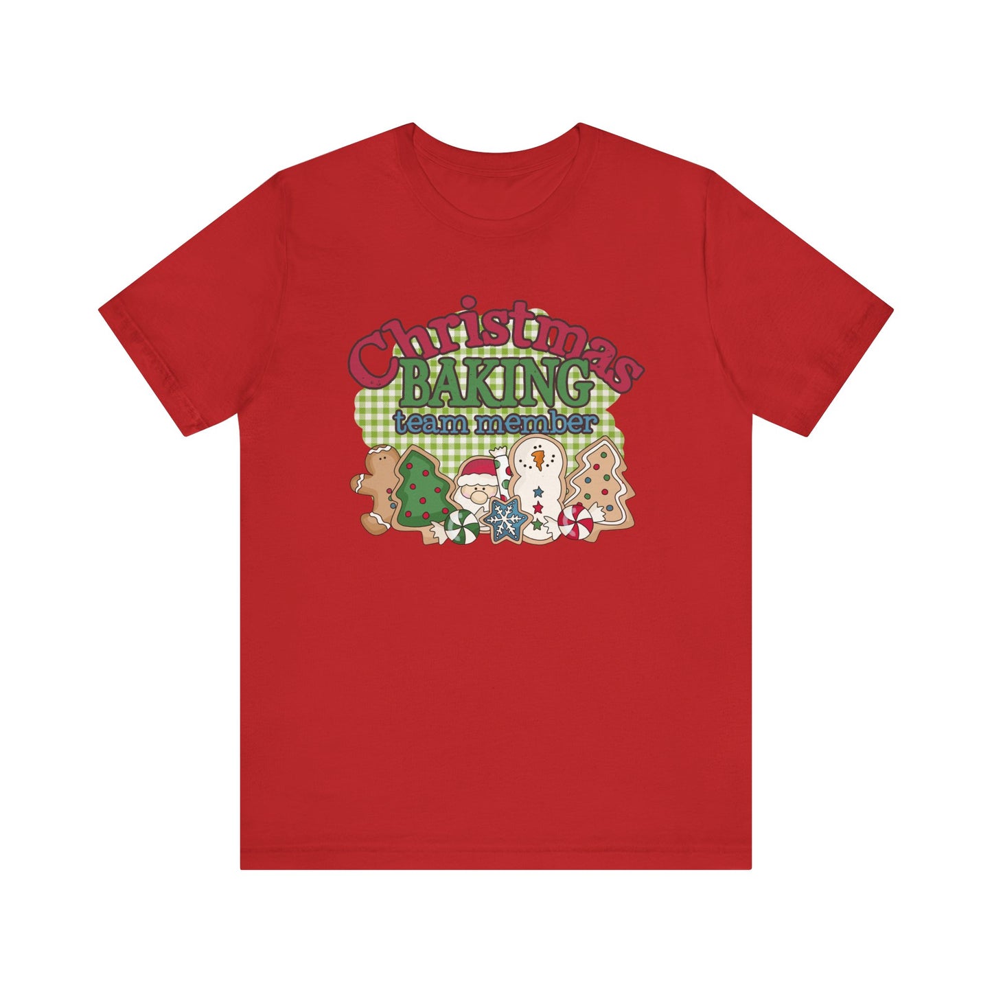 Christmas Baking Team Shirt, Christmas Baking Crew Matching TShirt, Christmas Baking Shirt, Women's Christmas Shirts, Christmas Cookie Crew T-Shirt Printify Red XS