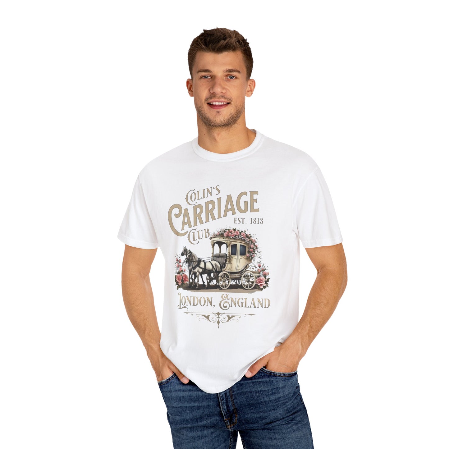 Colins Carriage Club Shirt Regency England Ton Society Gift For Book Lover Fan Historical Drama Penelope Romance Reader Gift Bookclub Gift T-Shirt Printify