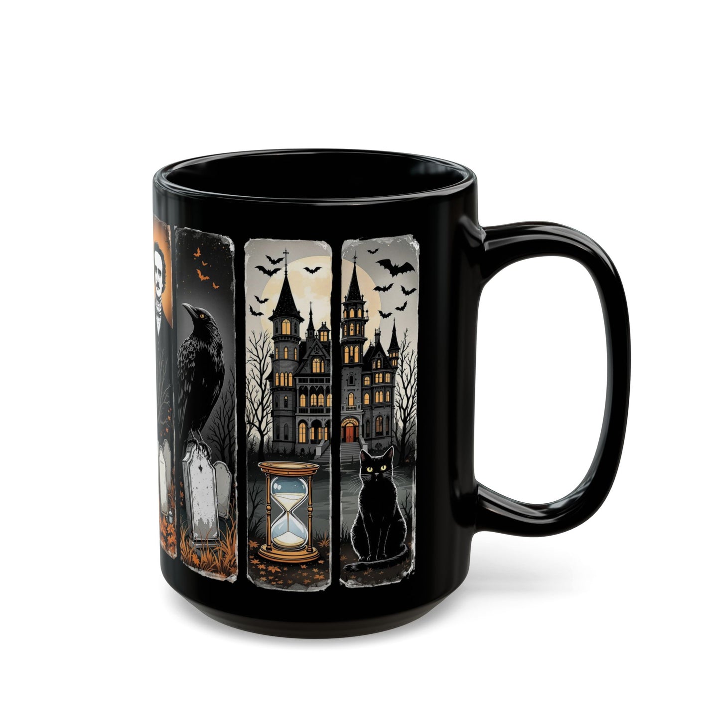 Edgar Allan Poe Mug Gothic Literary Gift For Book Lover Dark Academia Macabre Fall Coffee Cup Halloween Poetember Party Gift For Bookclub Mug Printify