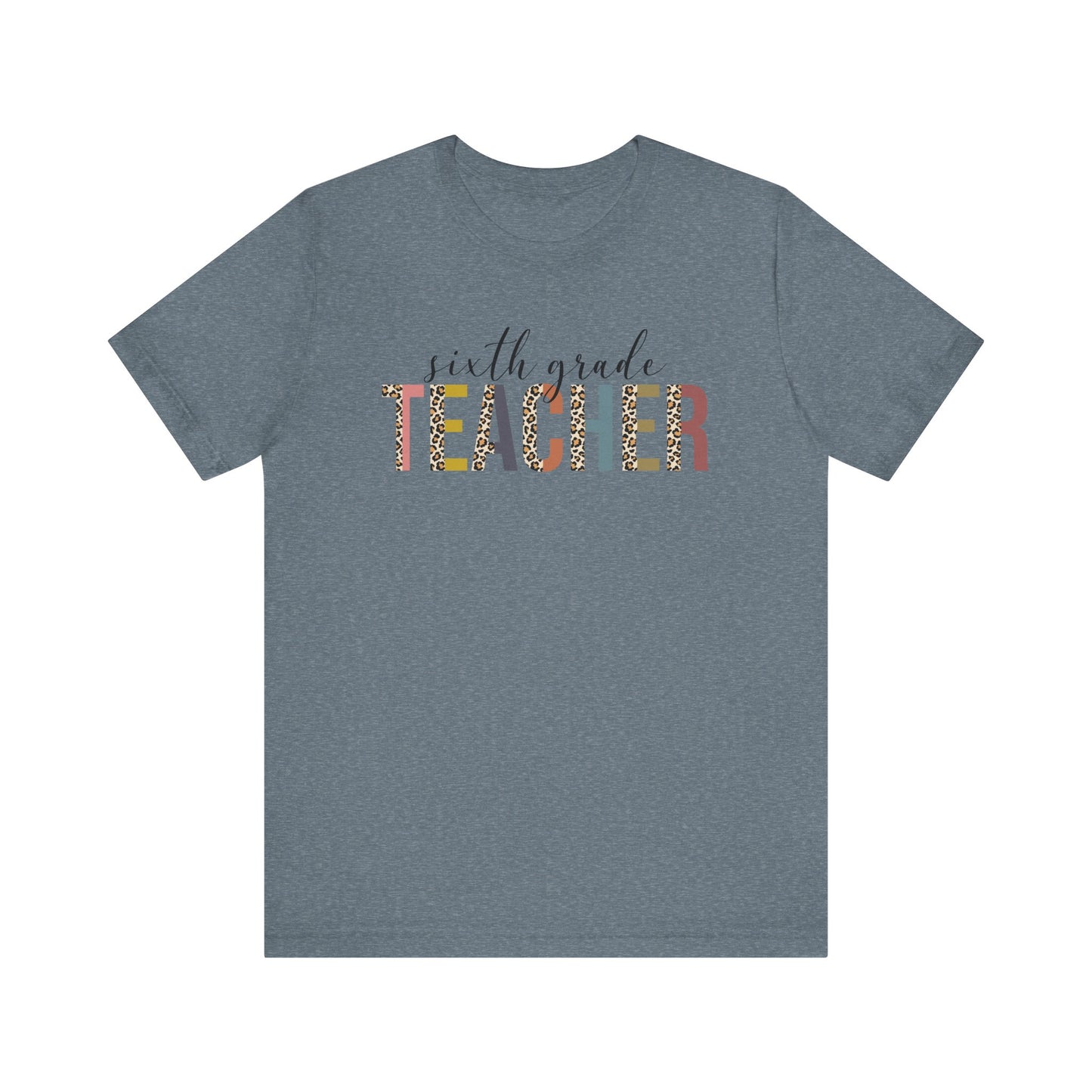Cute Teacher TShirt Gift, Education Tee, Elementary School Teacher Appreciation, Funny Back To School Shirt, Teacher T-Shirt, Teacher Tee, T-Shirt Printify Heather Slate XS
