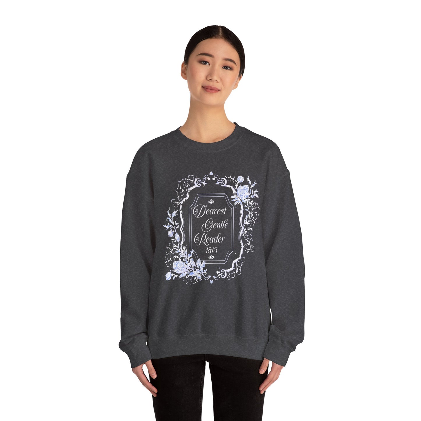 Dearest Gentle Reader Sweatshirt Regency England Ton Society Papers Gift For Historical Romance Fan Drama Romance Reader Gift Bookclub Gift Sweatshirt Printify