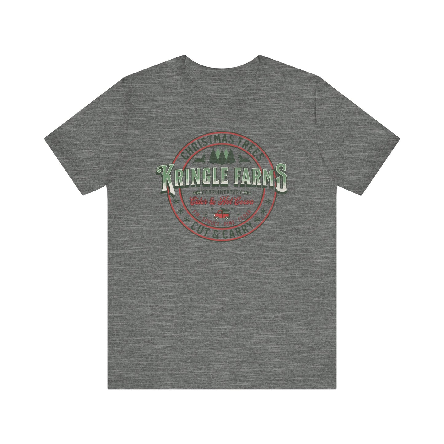 Christmas Tree Farm Shirt, Family Holiday Tradition Tree Cutting Shirt, Family Christmas Vacation Shirts, Christmas Tree Decorating Shirts T-Shirt Printify Deep Heather XS