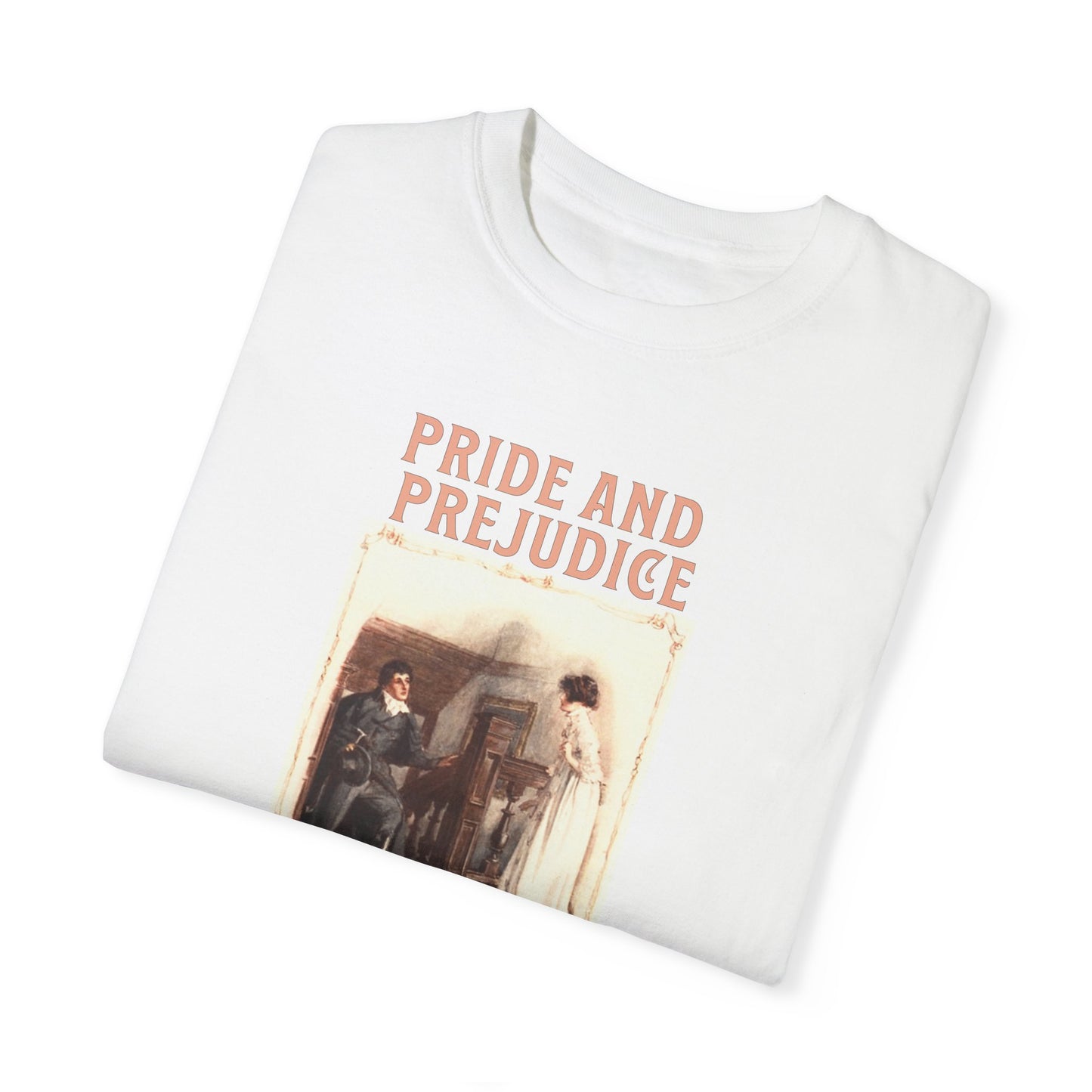 Jane Austen Comfort Colors TShirt, Pride & Prejudice Historical Romance, Bookish Literary Jane Austen Fan Art, Gift for Her Bookclub Tee T-Shirt Printify