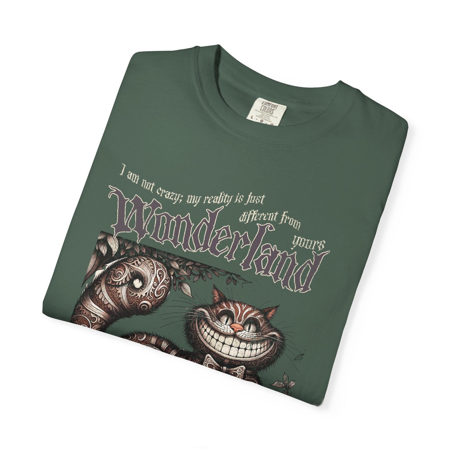 Cheshire Cat Alice in Wonderland TShirt Comfort Colors Oversized T-Shirt Dark Academia Mad Hatter Tea Party Bookish Book Lover Booktok Gift