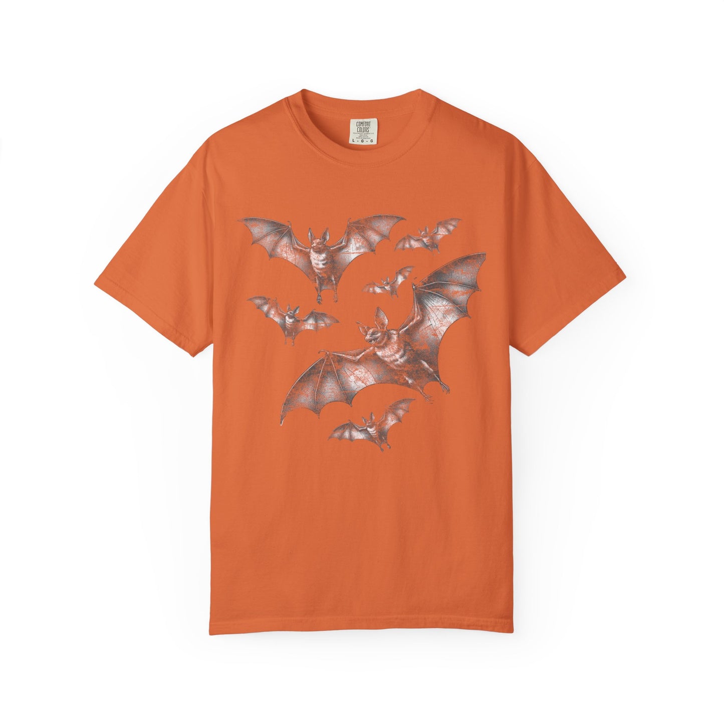 Bat Retro Goth TShirt Vintage Grunge Style Bat Shirt For Halloween Party Spooky Vibes Witchy Dark Academia Comfort Colors Oversized Shirt T-Shirt Printify