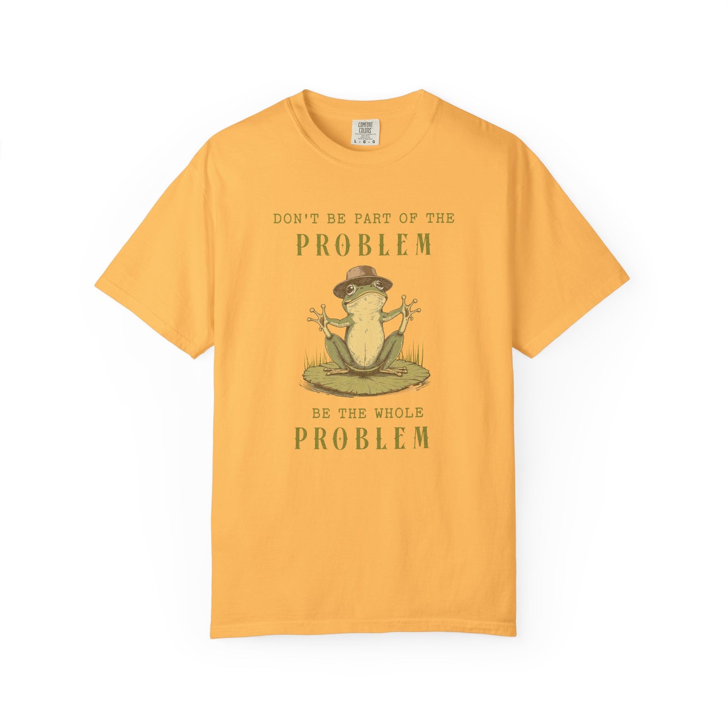 Funny Frog T-Shirt Retro Froggy Meme Shirt Vintage Frog And Toad Aesthetic Frog Lover Gift For Her Calm Vibes Birthday Viral Trendy Shirt T-Shirt Printify Citrus S