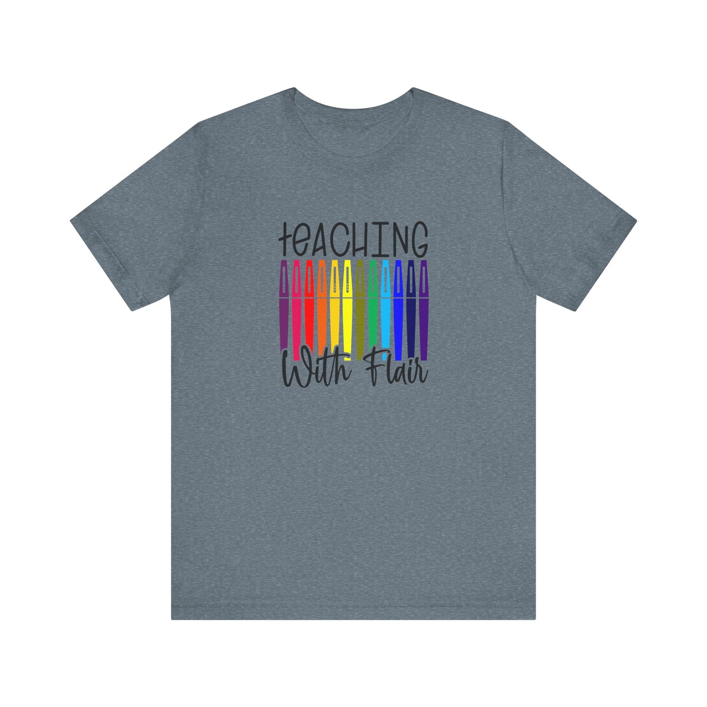Cute Teacher TShirt Gift, Education Tee, Elementary School Teacher Appreciation, Funny Back To School Shirt, Teacher T-Shirt, Teacher Tee, T-Shirt Printify Heather Slate XS