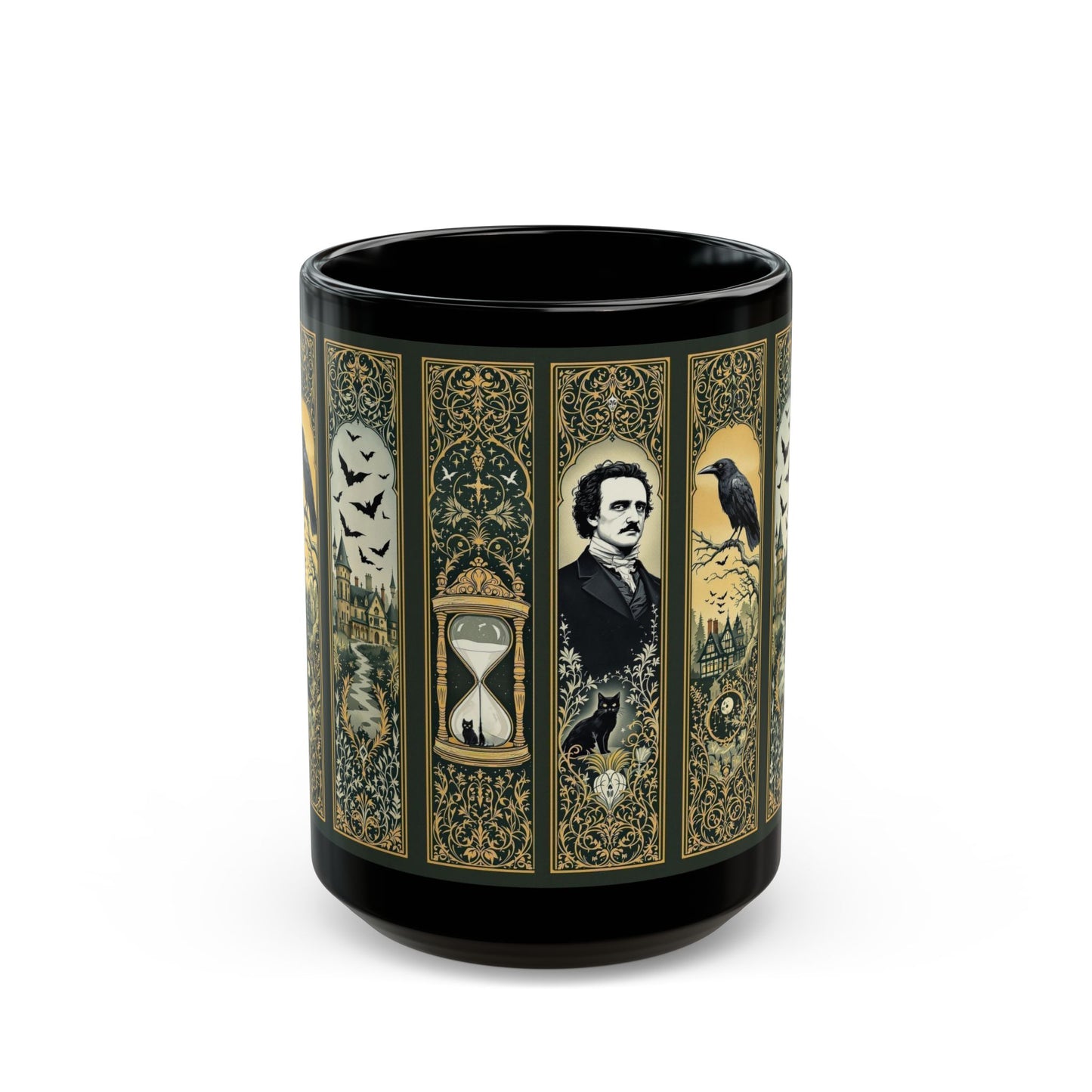 Edgar Allan Poe Mug Gothic Literary Gift For Book Lover Dark Academia Macabre Fall Coffee Cup Halloween Poetember Party Gift For Bookclub Mug Printify