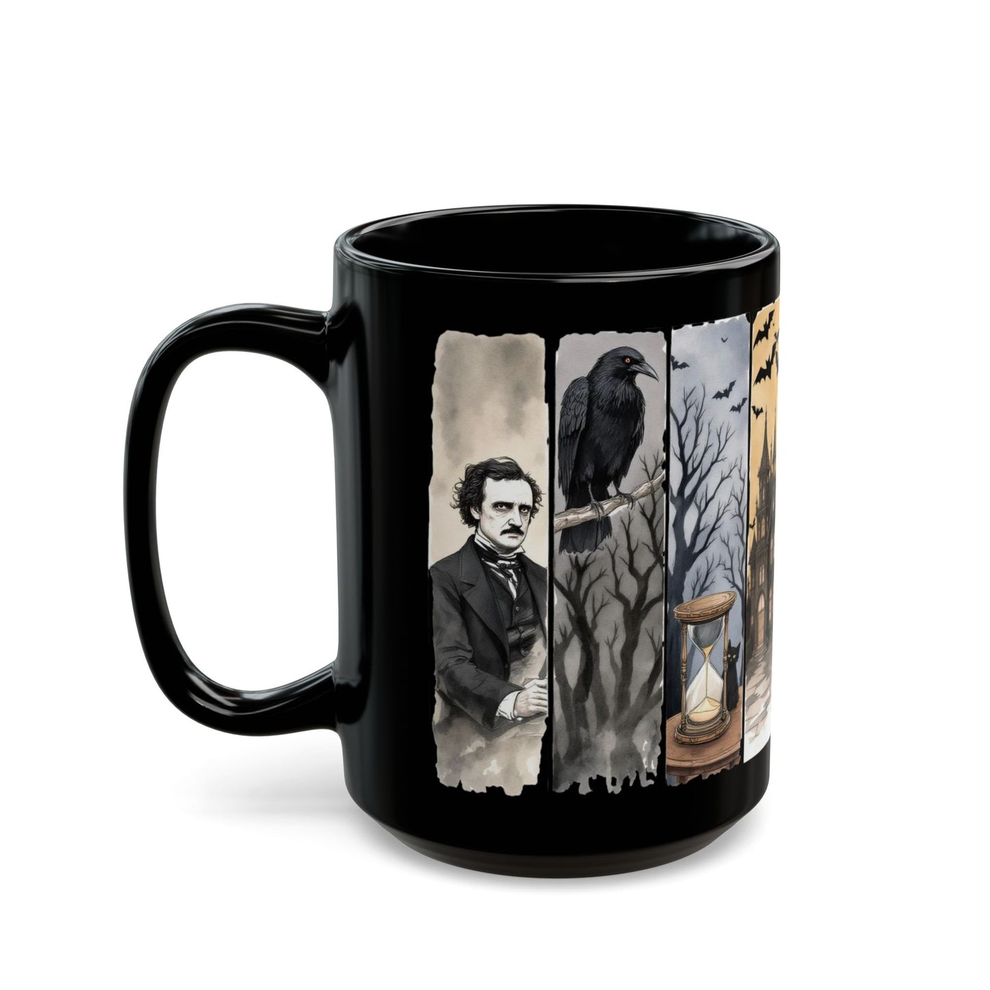 Edgar Allan Poe Mug Gothic Literary Gift For Book Lover Dark Academia Macabre Fall Coffee Cup Halloween Poetember Party Gift For Bookclub Mug Printify