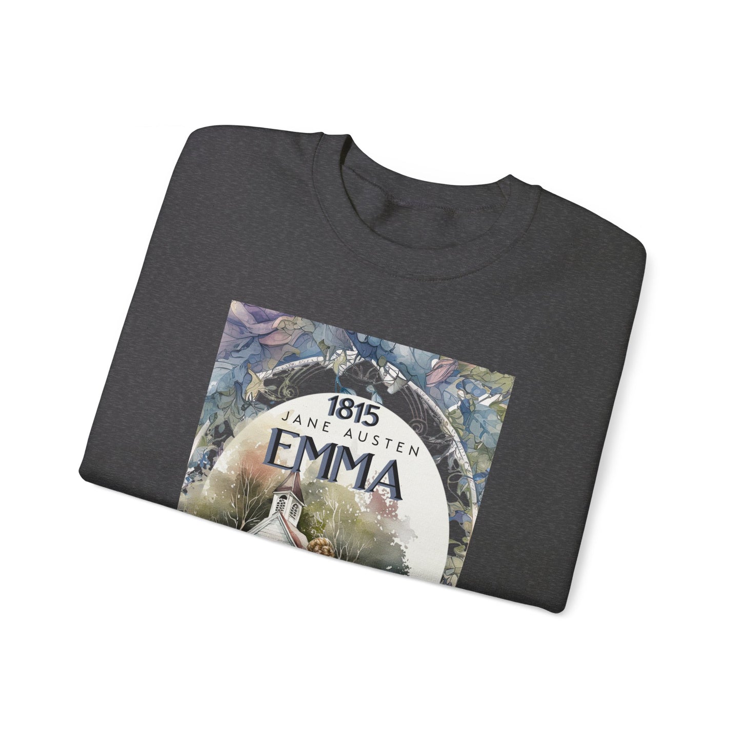 Jane Austen Sweatshirt, Emma Historical Romance Sweater, Bookish Literary Jane Austen Fan Art Gift, Gift for Her, Bookclub Shirt Sweatshirt Printify