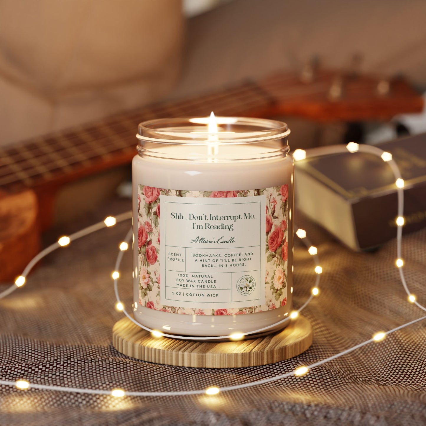 Personalized Soy Candle Funny Book Lover Gift For Mom Custom Gift Book Club Gift For Her Birthday Booknerd Candle Gift For Reader Bookworm Home Decor Printify