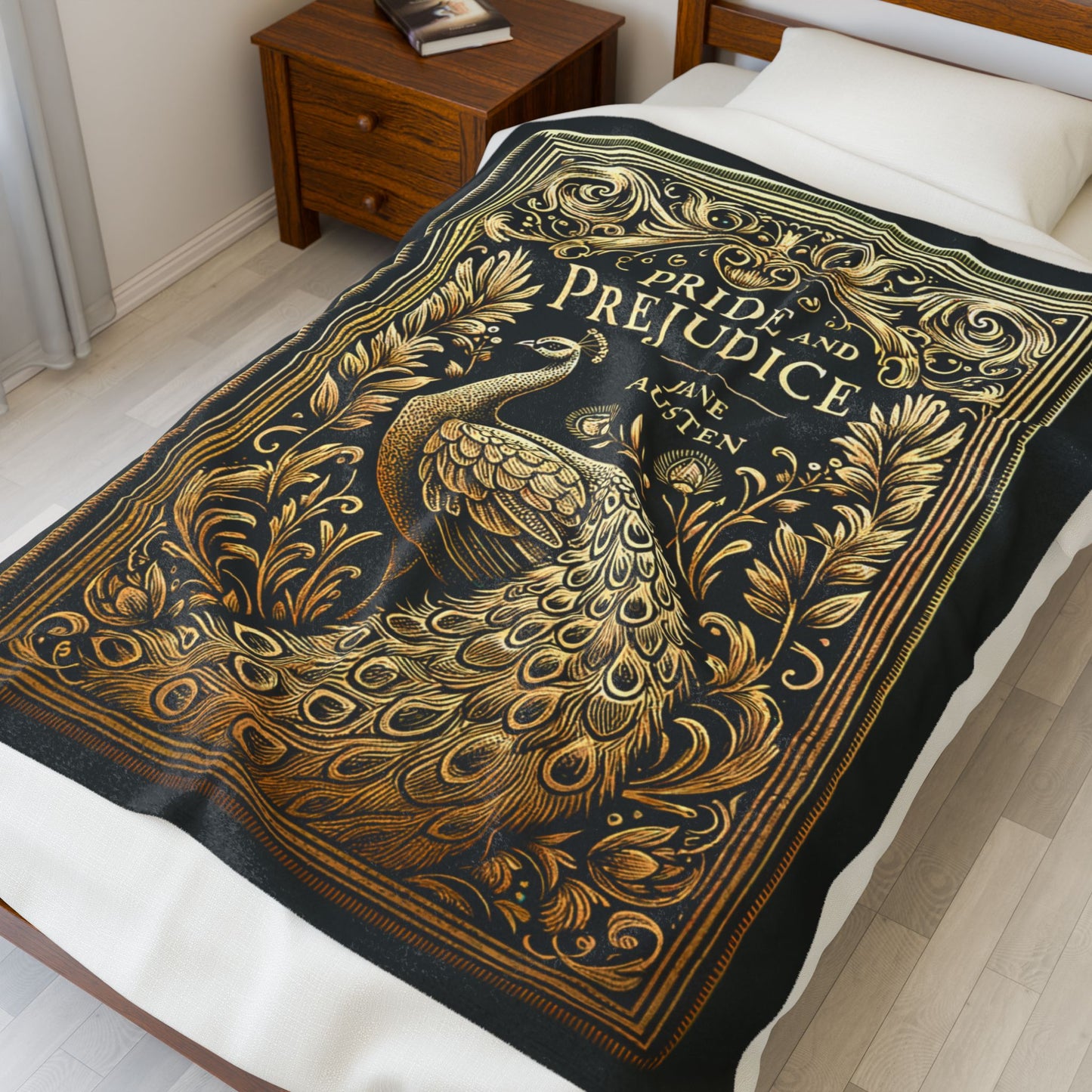 Jane Austen First Edition Literary Velveteen Blanket - Perfect for Book Lovers, Gifts for Sisters, Home Decor, Reading Nook, All Over Prints Printify