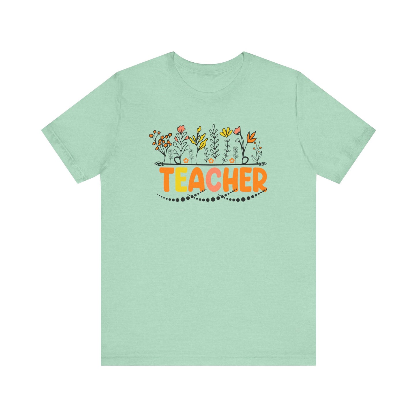 Cute Teacher TShirt Gift, Education Tee, Elementary School Teacher Appreciation, Funny Back To School Shirt, Teacher T-Shirt, Teacher Tee T-Shirt Printify Heather Mint XS