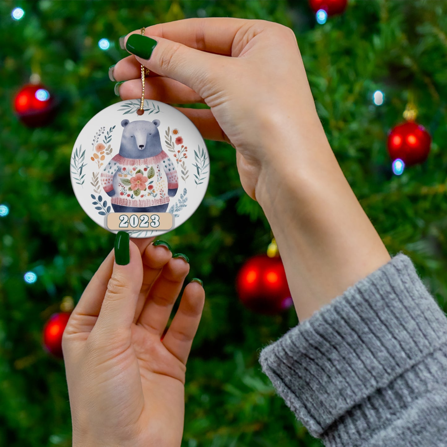 Christmas 2023 Ornament, Scandinavian, Swedish Decoration, Holiday Gift Idea, Heirloom Keepsake, Host Gift Exchange, Family Xmas Tree Bauble Home Decor Printify