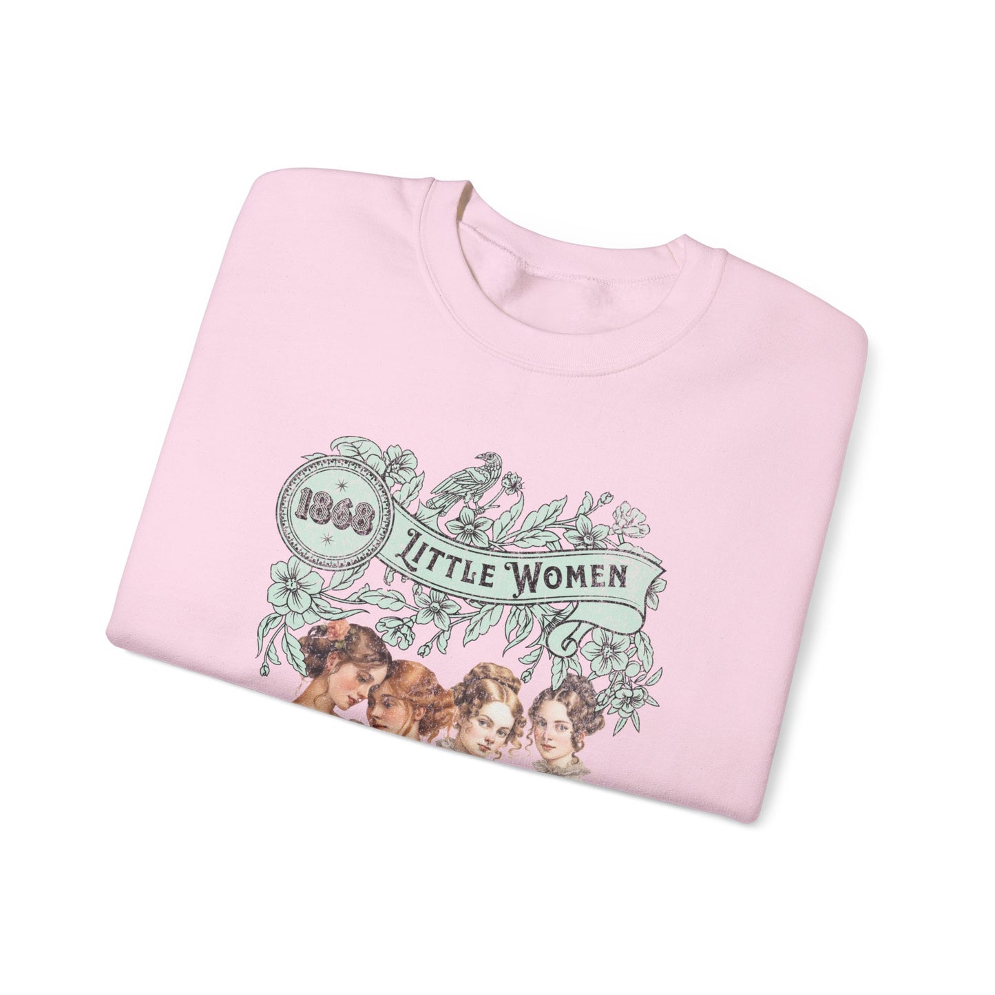 Little Women Sweatshirt, Louisa May Alcott Historical Romance Sweater, Bookish Literary Fan Art Gift, Gift for Her, Bookclub Crewneck Shirt Sweatshirt Printify