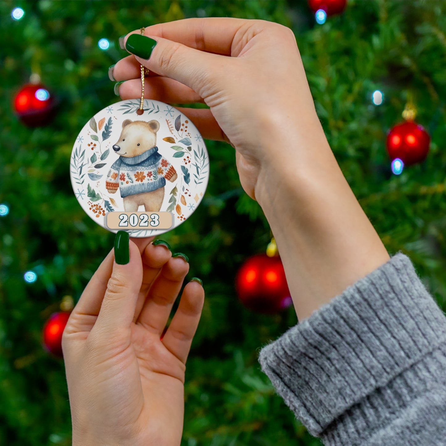Christmas 2023 Ornament, Scandinavian, Swedish Decoration, Holiday Gift Idea, Heirloom Keepsake, Host Gift Exchange, Family Xmas Tree Bauble Home Decor Printify
