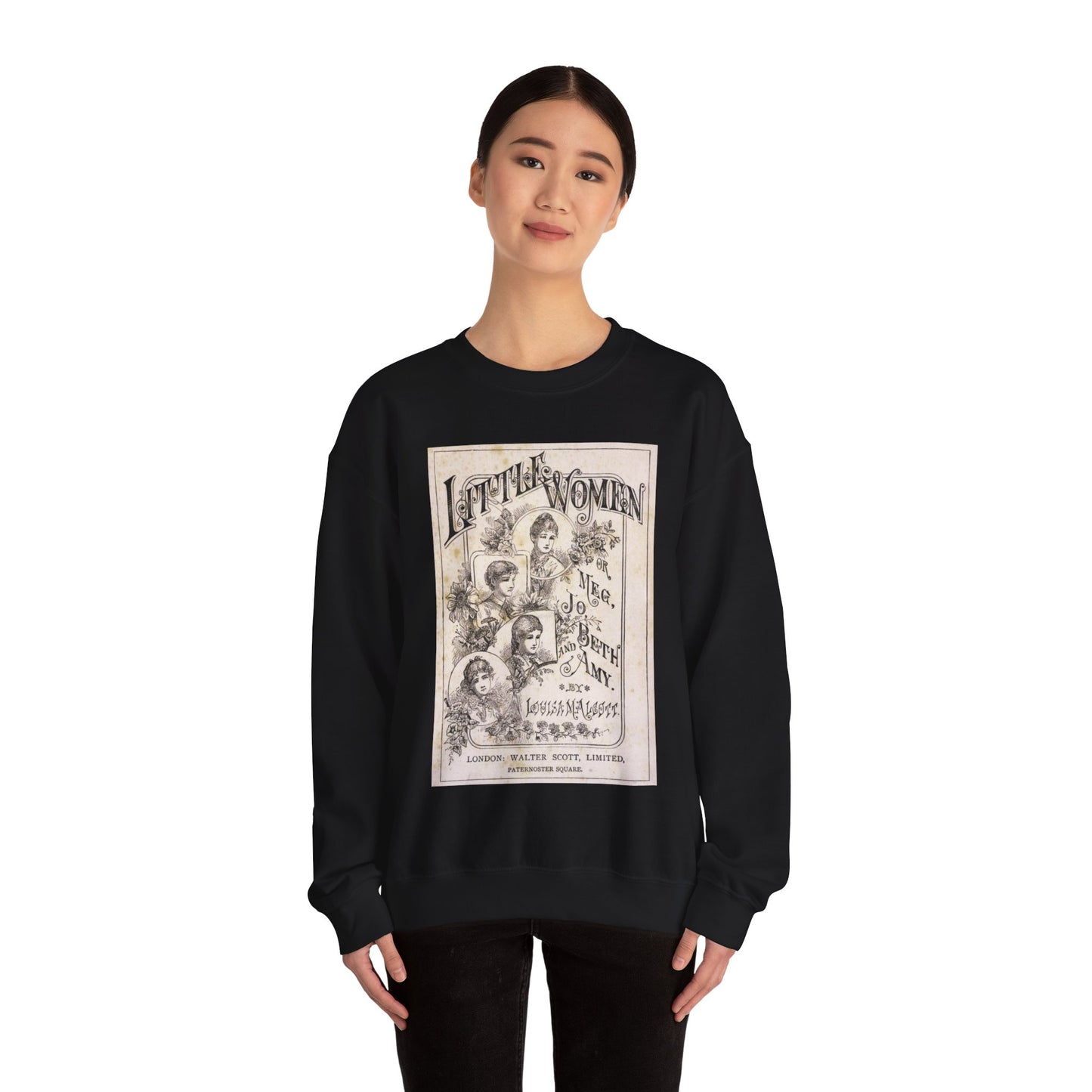 Little Women Sweatshirt, Louisa May Alcott Historical Romance Sweater, Bookish Literary Fan Art Gift, Gift for Her, Bookclub Crewneck Shirt Sweatshirt Printify