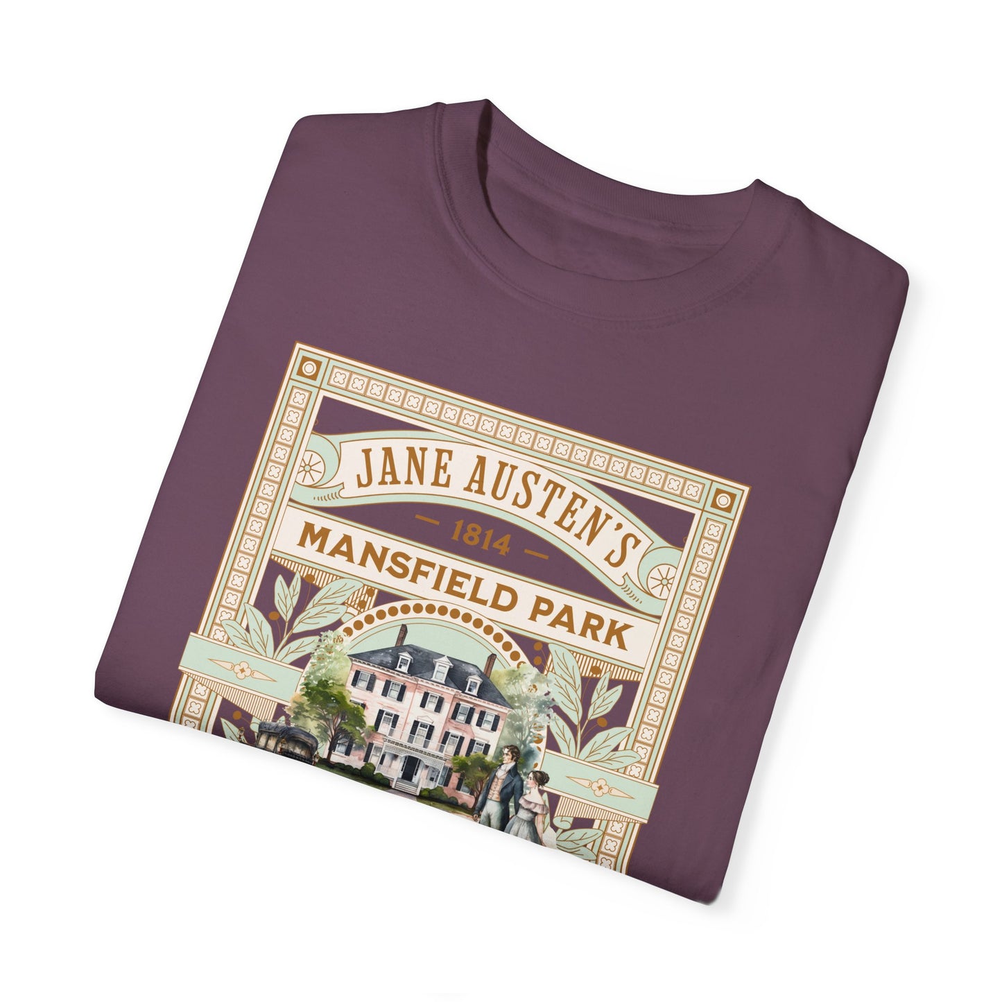 Jane Austen T- Shirt, Mansfield Park Historical Romance Comfort Colors Tee, Bookish Literary Jane Austen Fan Art Gift for Her Bookclub Shirt T-Shirt Printify