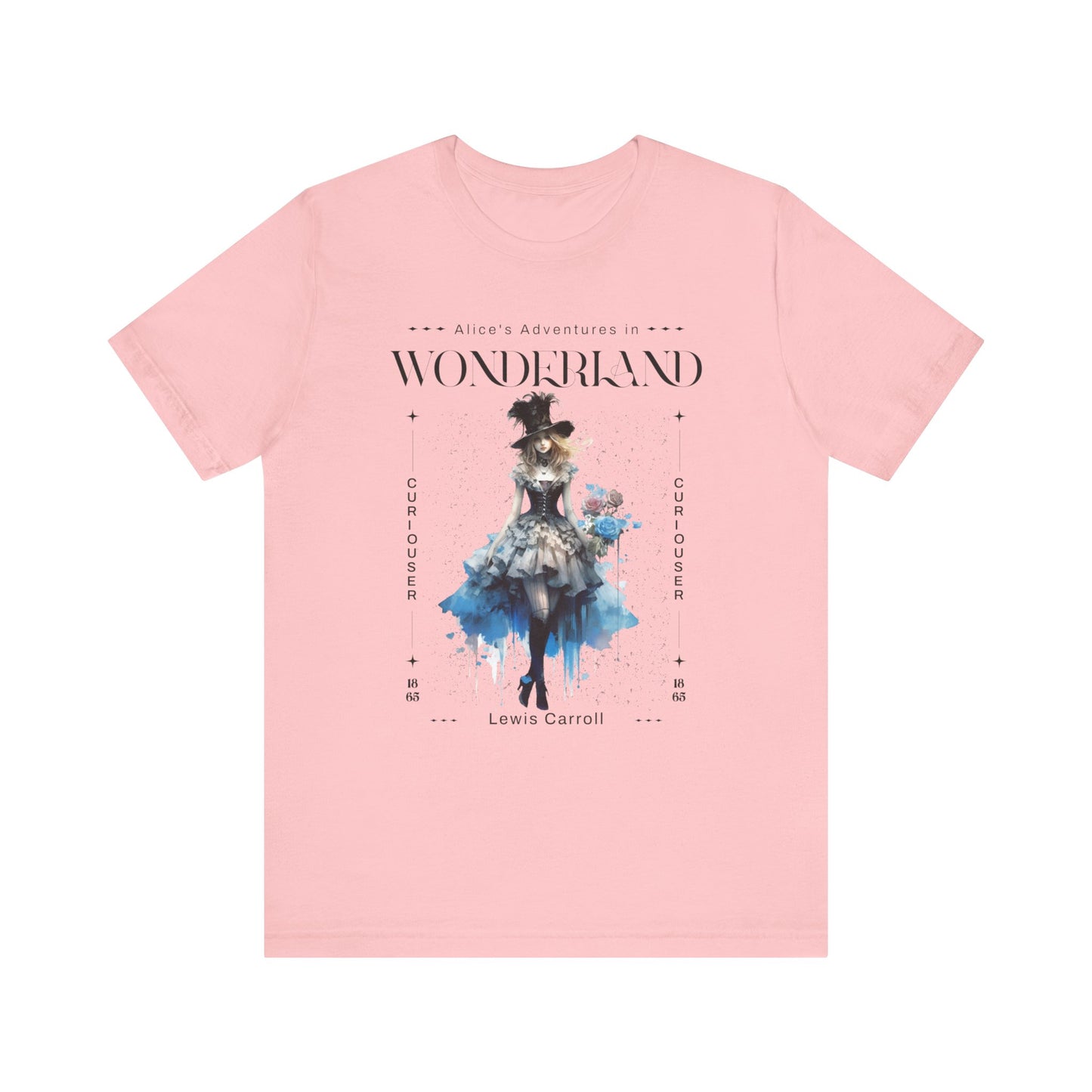 3001 Unisex Jersey Short Sleeve Tee Alice in Wonderland T-Shirt Printify Pink S
