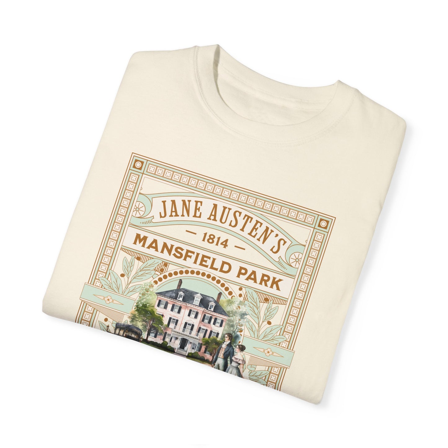Jane Austen T- Shirt, Mansfield Park Historical Romance Comfort Colors Tee, Bookish Literary Jane Austen Fan Art Gift for Her Bookclub Shirt T-Shirt Printify