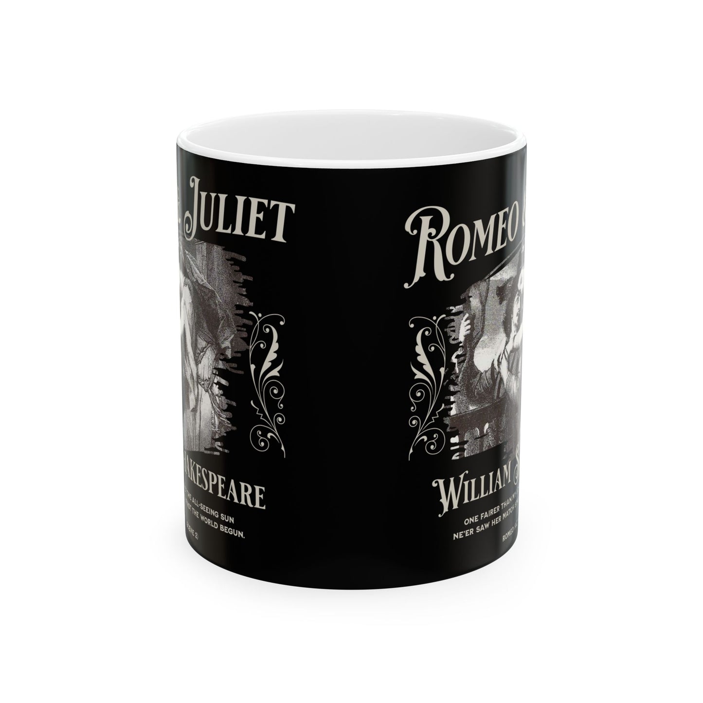 Romeo & Juliet Coffee Mug William Shakespeare Fan Gift For Theatre Lovers Dark Academia Gift Bookish Merch Playwrite Actor Gift For Birthday Mug Printify 11oz