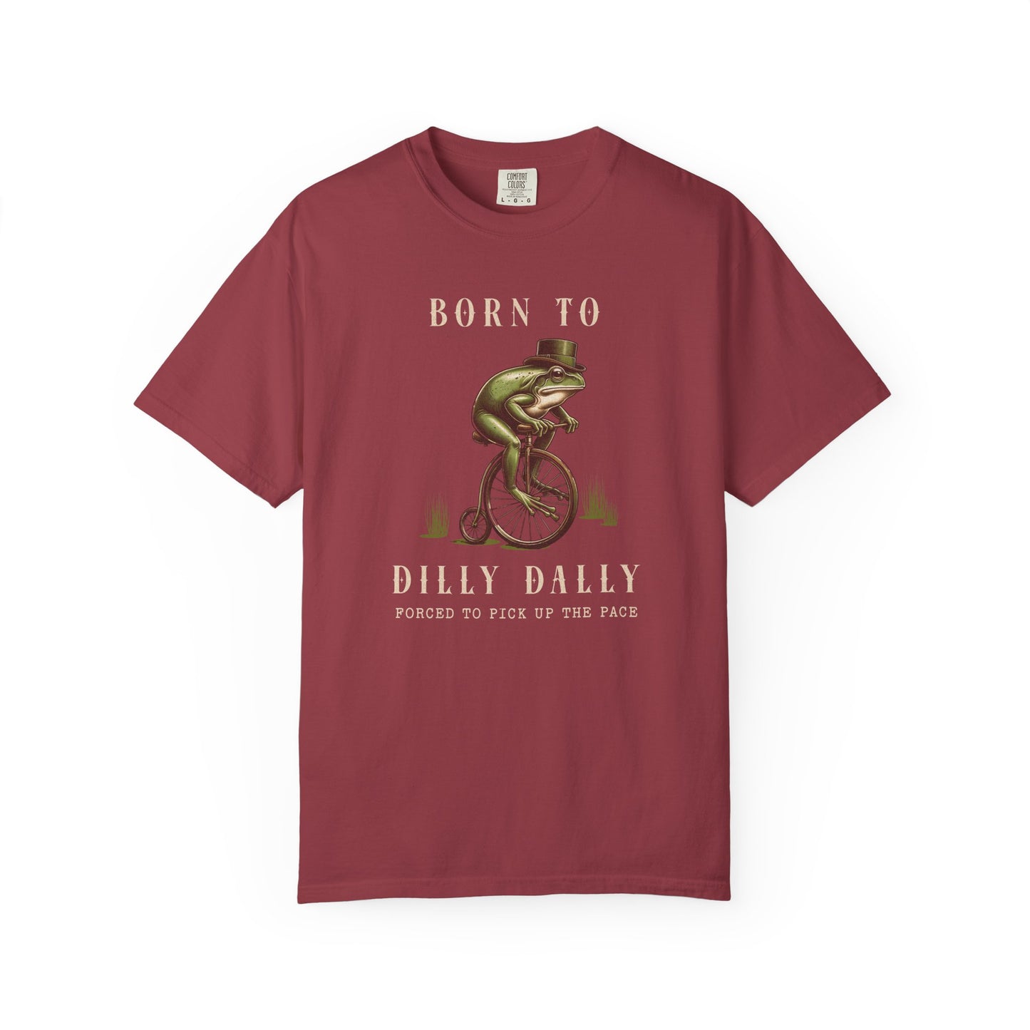 Dilly Dally Frog T-Shirt Retro Vibes Froggy Meme Shirt Vintage Frog And Toad Aesthetic Frog Lover Gift For Her Birthday Viral Trendy Shirt T-Shirt Printify Chili S