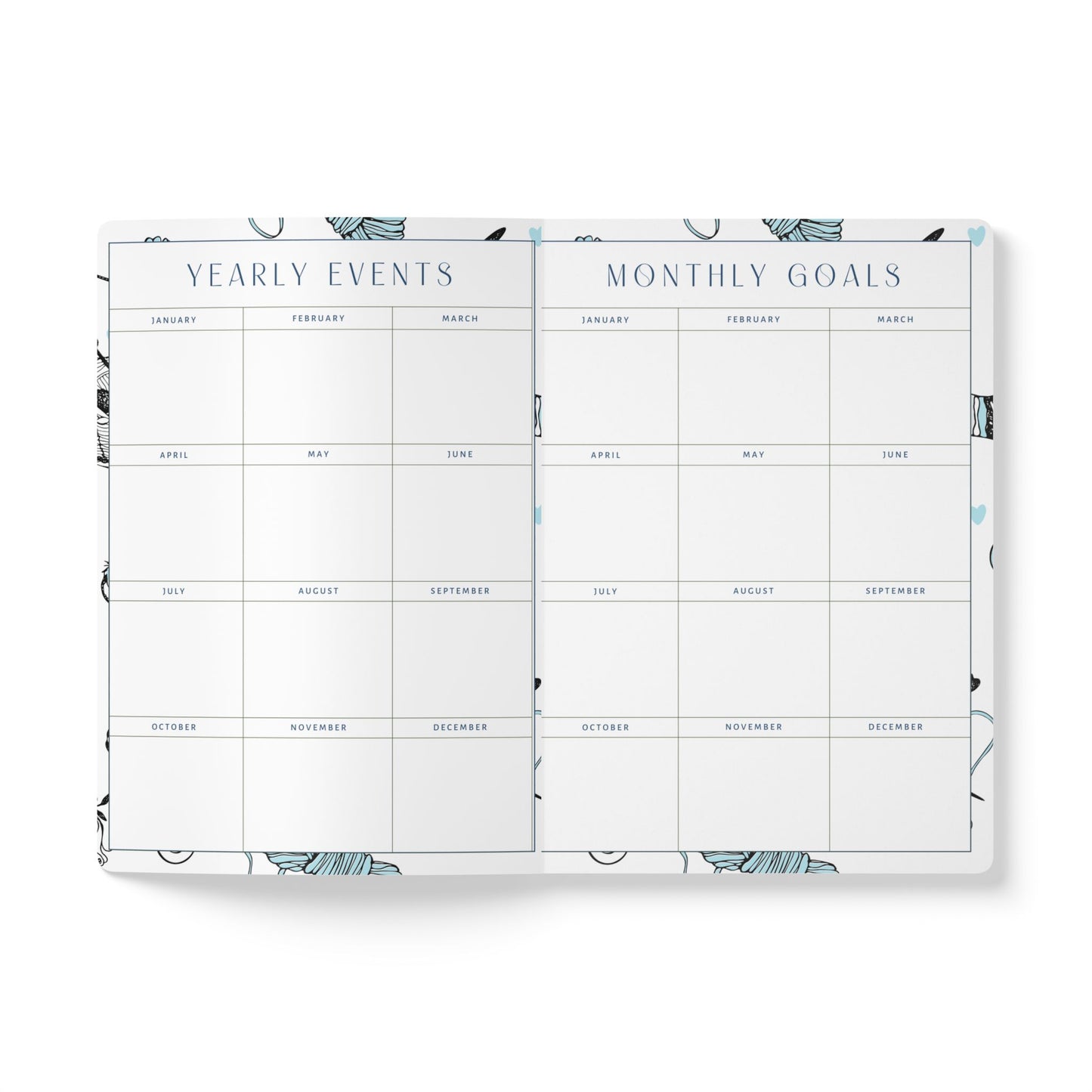 Custom Crochet Project Planner Crochet Tracker Crochet Journal Organize Hooks Yarn And Supplies Crochet Gift For Mom Birthday Crafter Gift Paper products Printify