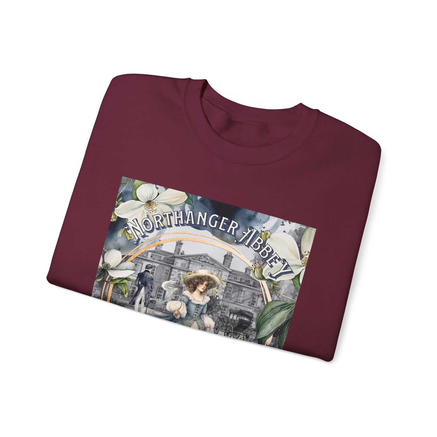 Jane Austen Sweatshirt, Northanger Abbey Historical Romance Sweater, Bookish Literary Jane Austen Fan Art Gift, Gift for Her, Bookclub Shirt Sweatshirt Printify