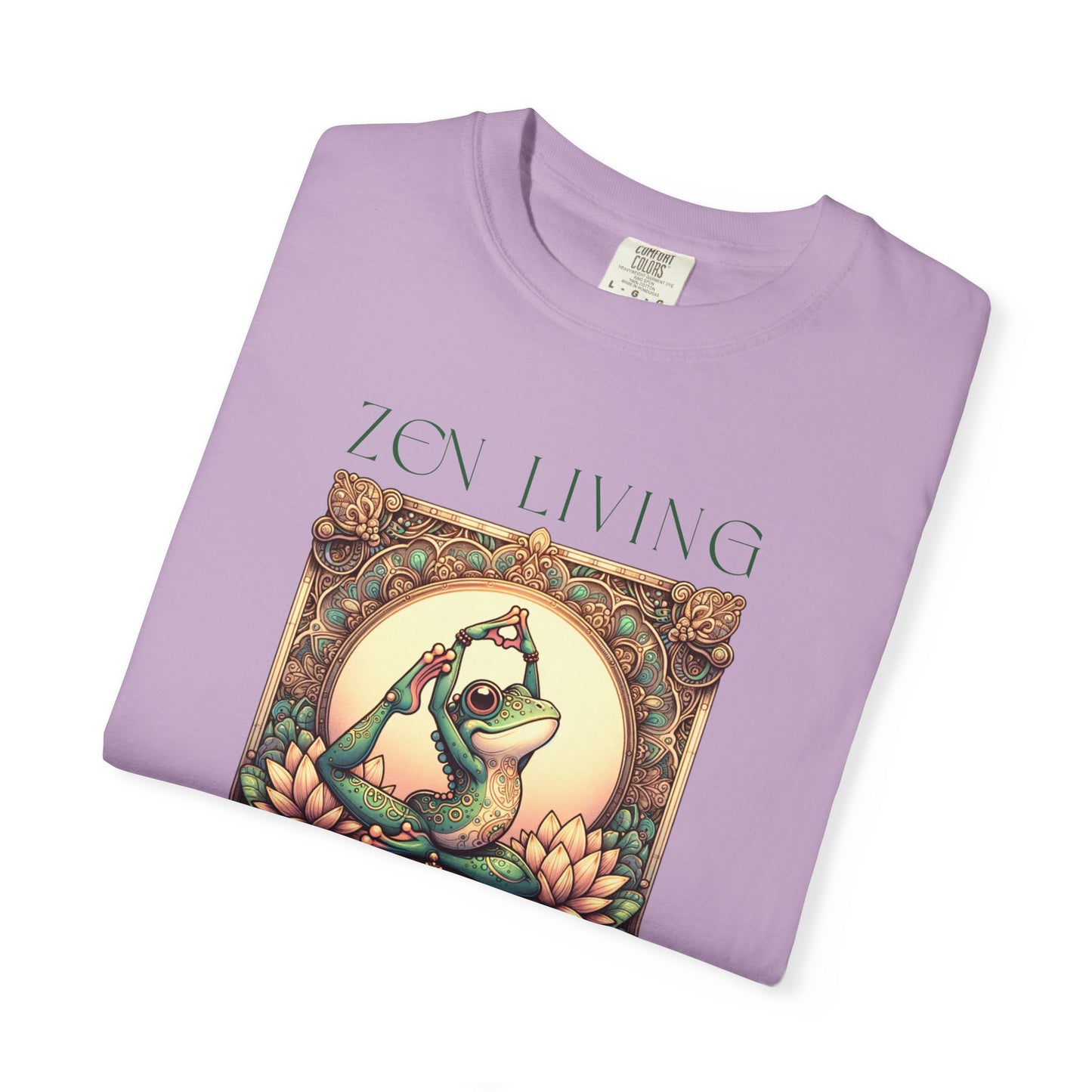 Green Yoga Frog Zen Living Unisex T-Shirt, Casual Wear, Highlander Fan Gift,