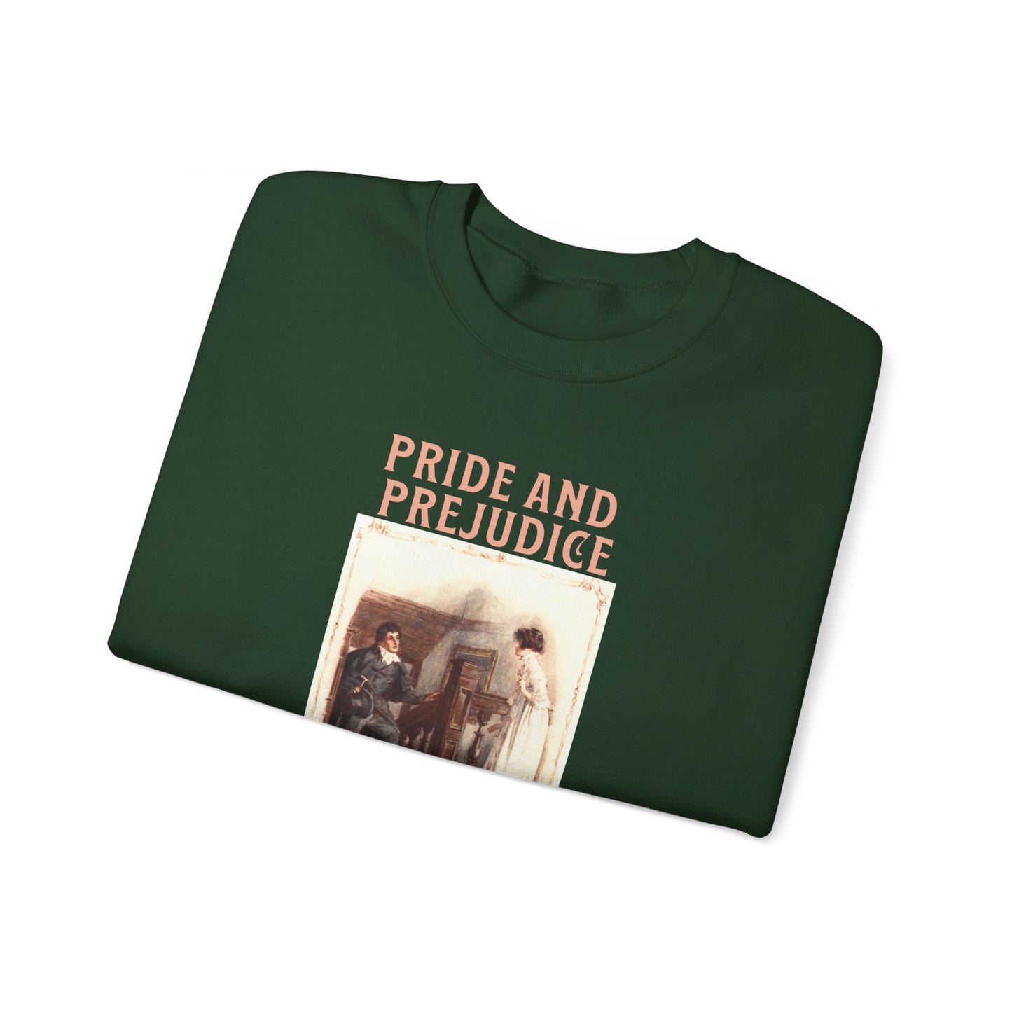 Jane Austen Sweatshirt, Pride & Prejudice Historical Romance Sweater, Bookish Literary Jane Austen Fan Art, Gift for Her, Bookclub Shirt Sweatshirt Printify