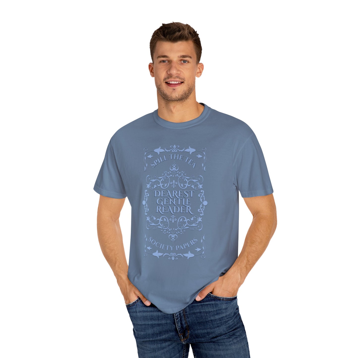 Dearest Gentle Reader TShirt Spill The Tea Society Papers Gift For Her Watching Party Book Club Gift Historical Romance Reader Gift Bookish T-Shirt Printify