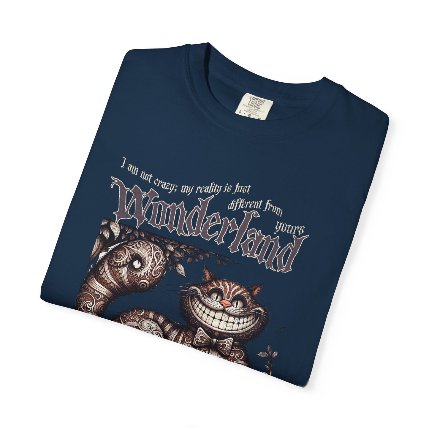 Cheshire Cat Alice in Wonderland TShirt Comfort Colors Oversized T-Shirt Dark Academia Mad Hatter Tea Party Bookish Book Lover Booktok Gift