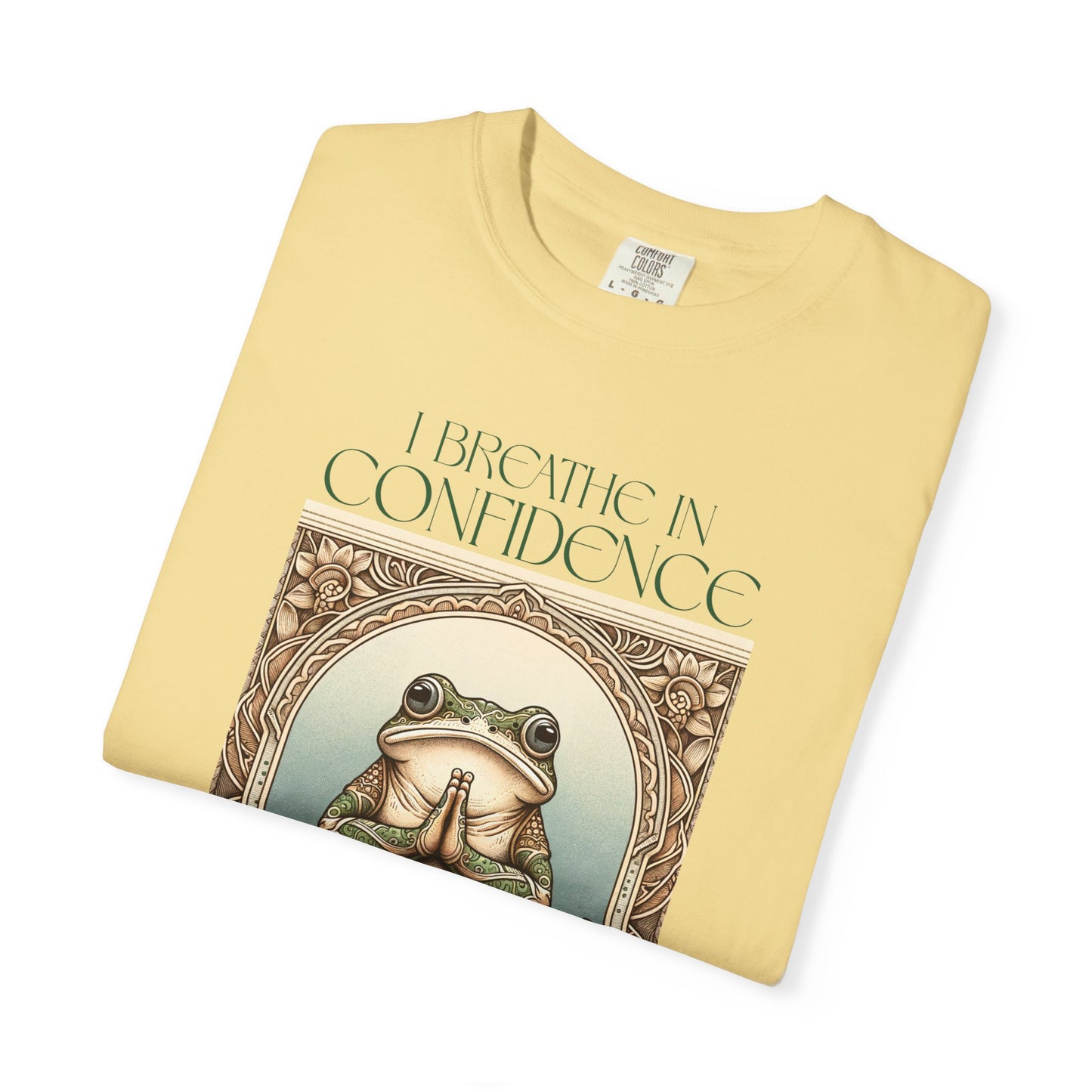 Green Yoga Frog Shirt I Breathe In Confidence And I Breathe Out Doubt Unisex T-Shirt, Casual Wear, Highlander Fan Gift,