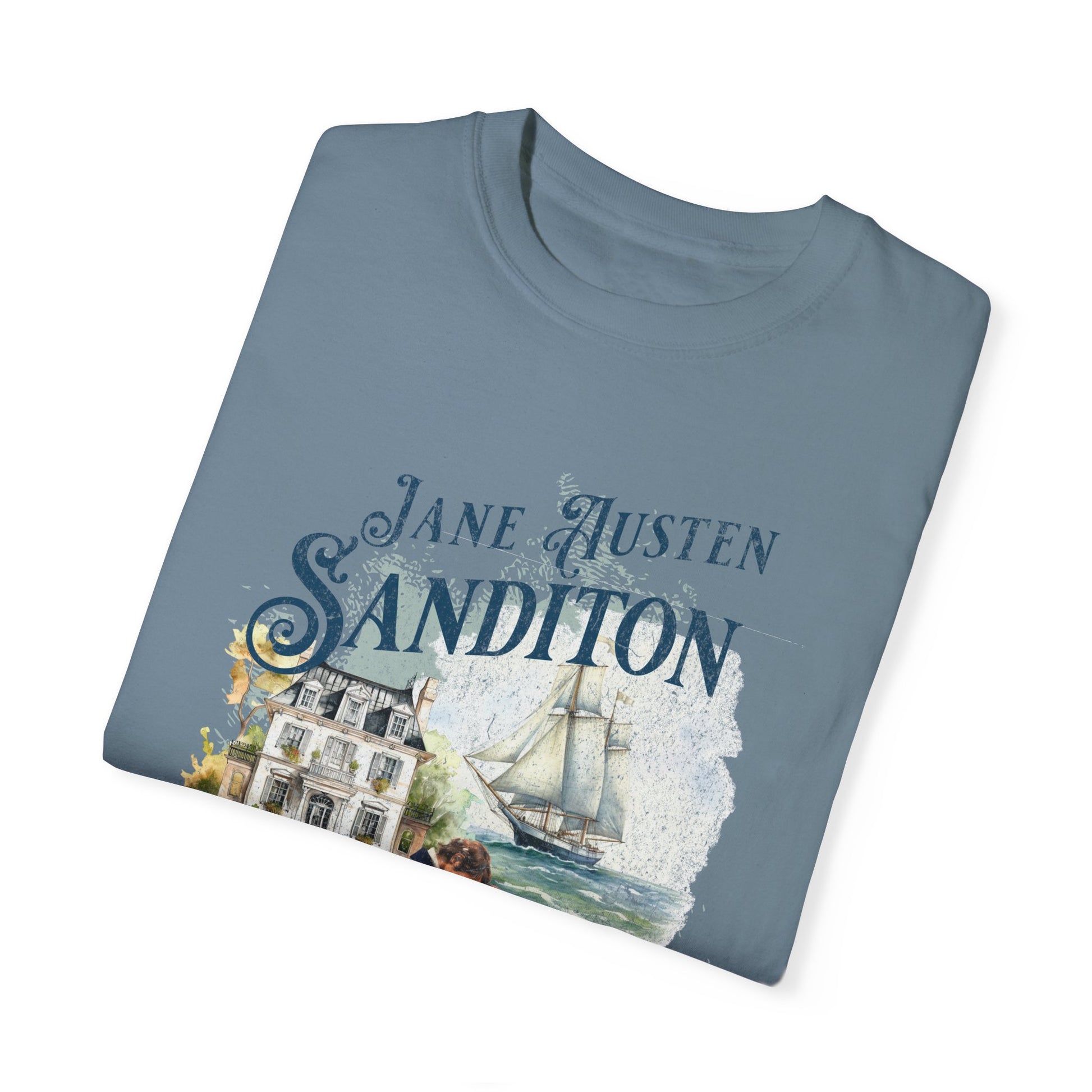 Sanditon Jane Austen Fan T-Shirt Historical Romance Reader Gift T-Shirt Printify