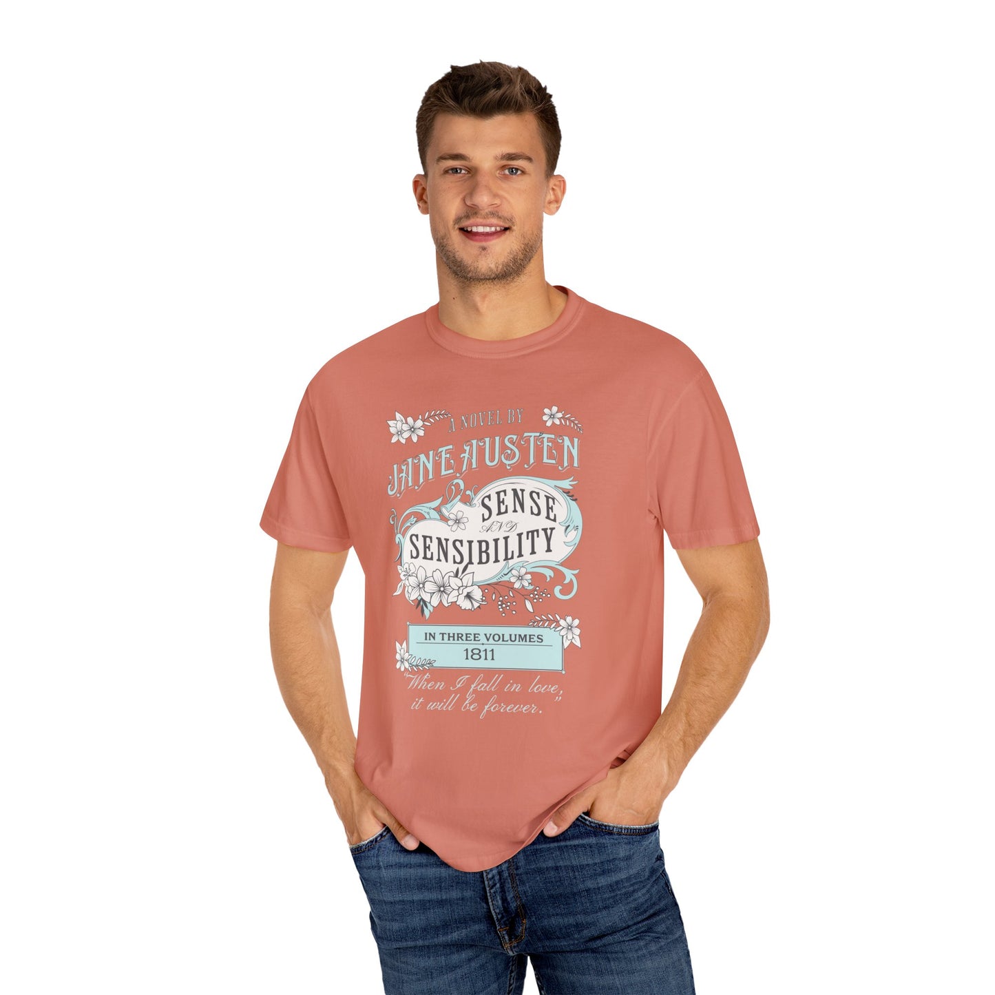 Sense and Sensibility Jane Austen Fan Gift Historical Romance Reader Tee T-Shirt Printify