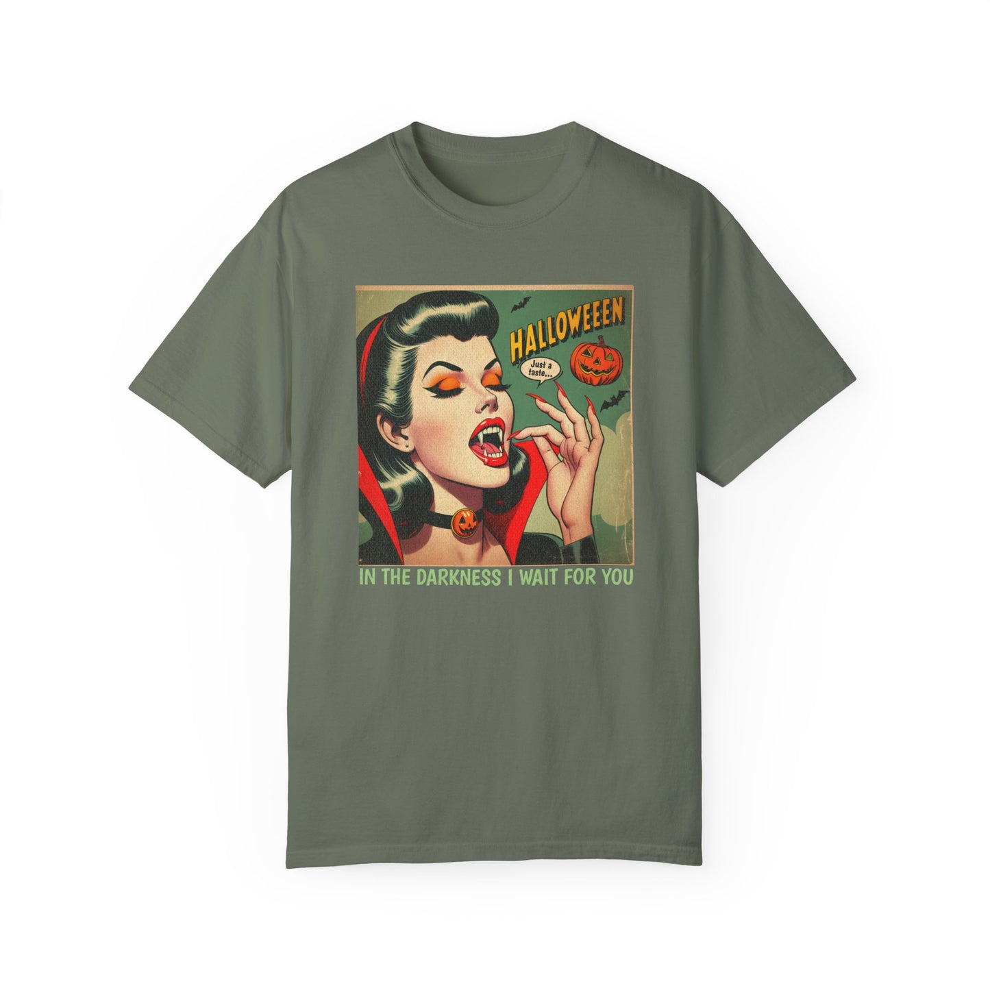 Vampire Retro Comic TShirt Dark Romance Gift Vampire Lovers Shirt Halloween Party Gift For Her Paranormal Vintage Comic Book Reader Goth Tee T-Shirt Printify