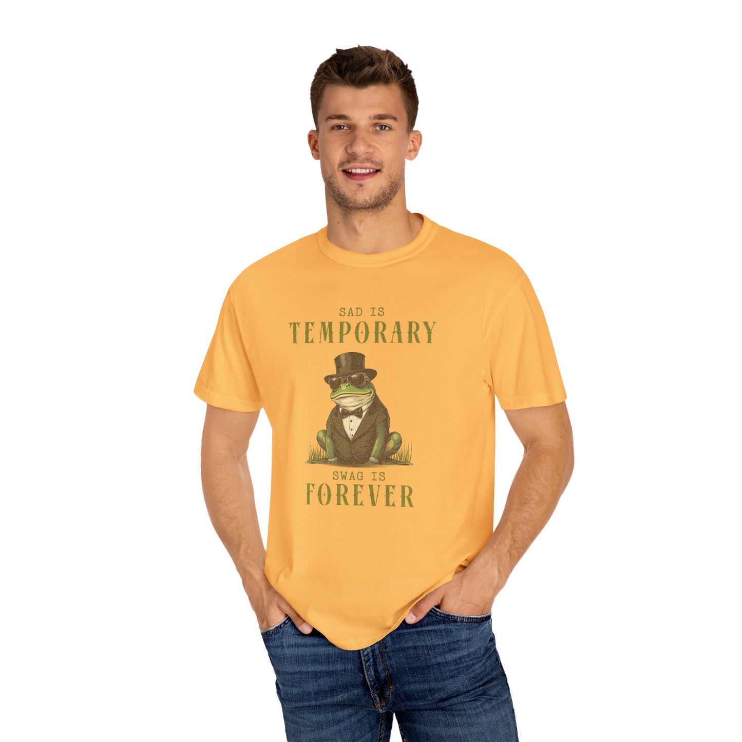 Funny Frog T-Shirt Retro Froggy Meme Shirt Vintage Frog And Toad Aesthetic Frog Lover Gift For Her Calm Vibes Birthday Viral Trendy Shirt T-Shirt Printify