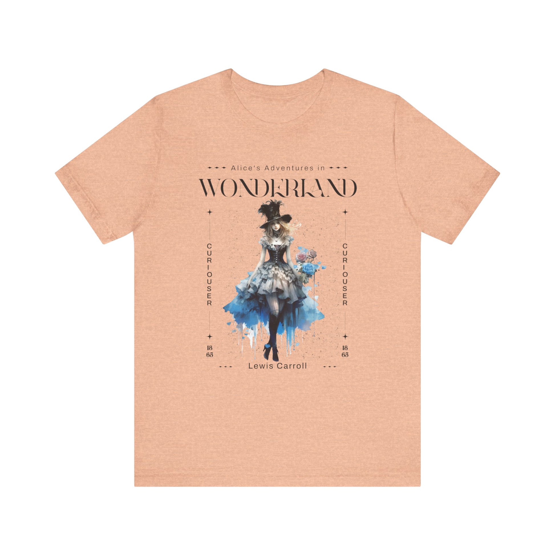 3001 Unisex Jersey Short Sleeve Tee Alice in Wonderland T-Shirt Printify Heather Peach S