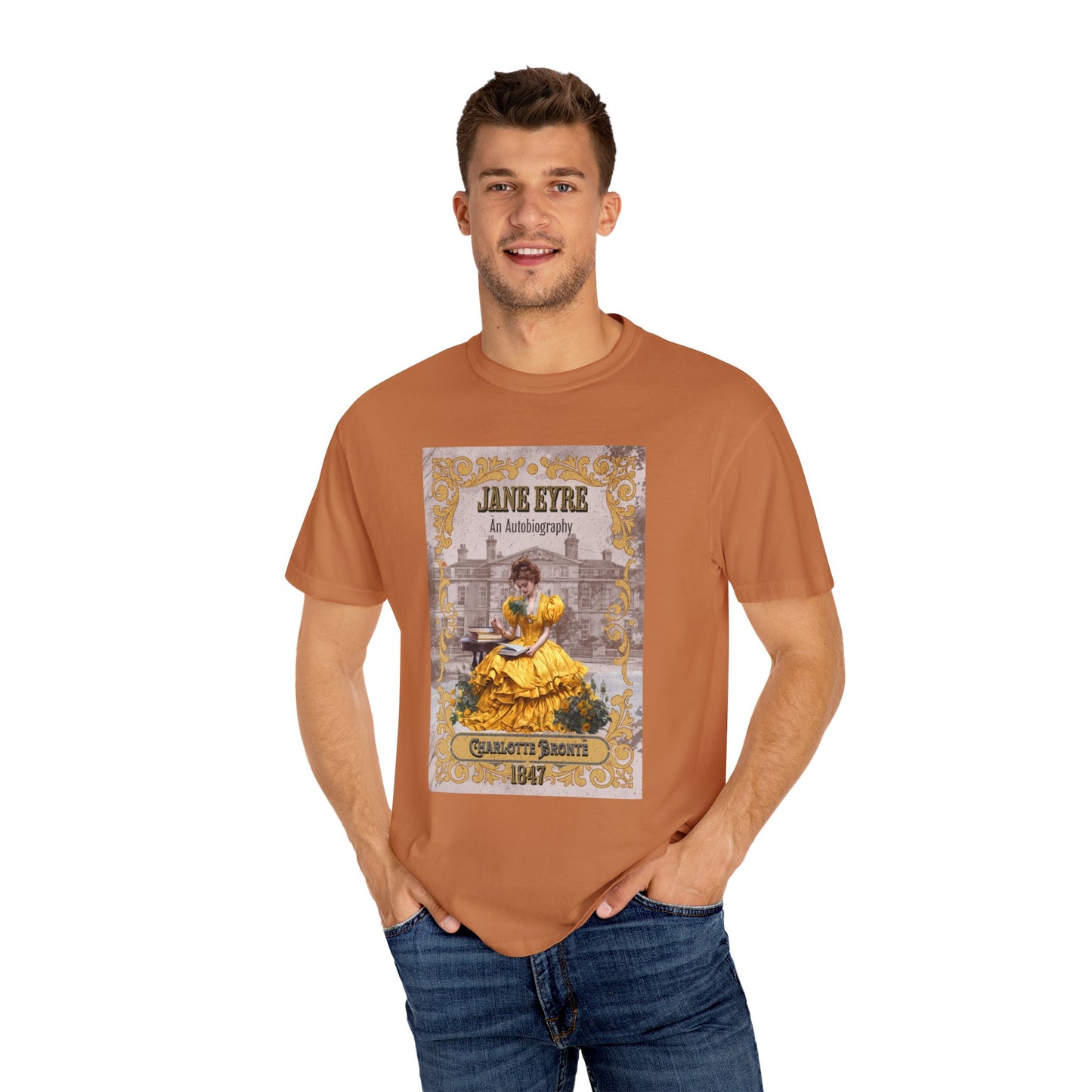 Jane Eyre T-shirt, Charlotte Brontë Historical Romance Comfort Colors Tee, Bookish Literary Brontë Sisters Fan Art Gift for Her, Bookclub T-Shirt Printify
