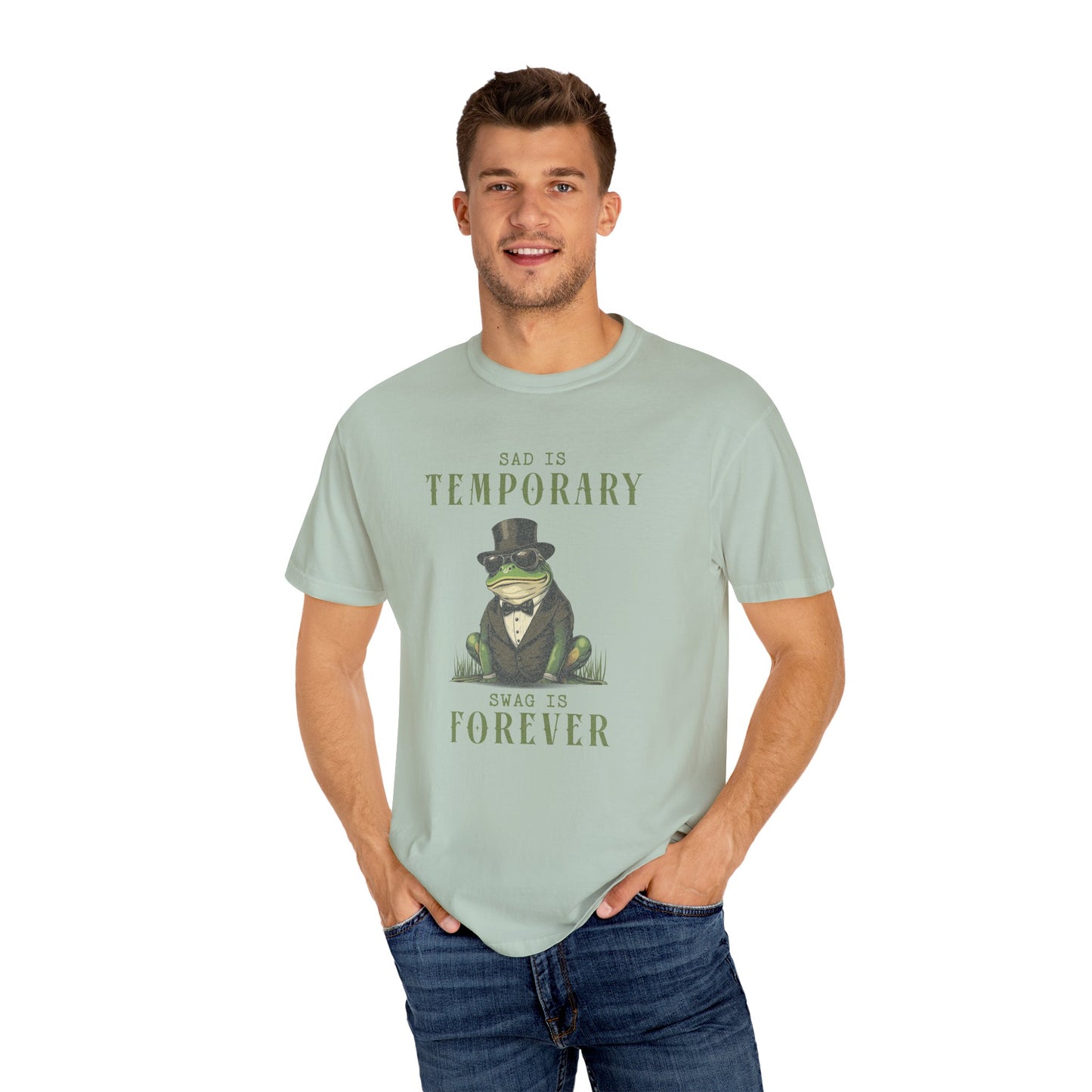 Funny Frog T-Shirt Retro Froggy Meme Shirt Vintage Frog And Toad Aesthetic Frog Lover Gift For Her Calm Vibes Birthday Viral Trendy Shirt T-Shirt Printify