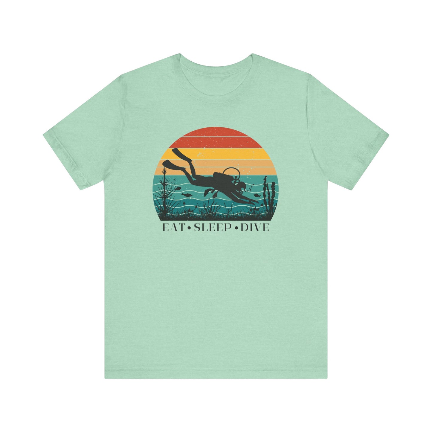 Scuba Diving Gift, Scuba Diving Shirt, Scuba Diver Gift, Diver TShirt, Gifts For Scuba Divers, Ocean Scuba Diving Shirt, Ocean Life Gear T-Shirt Printify Heather Mint XS