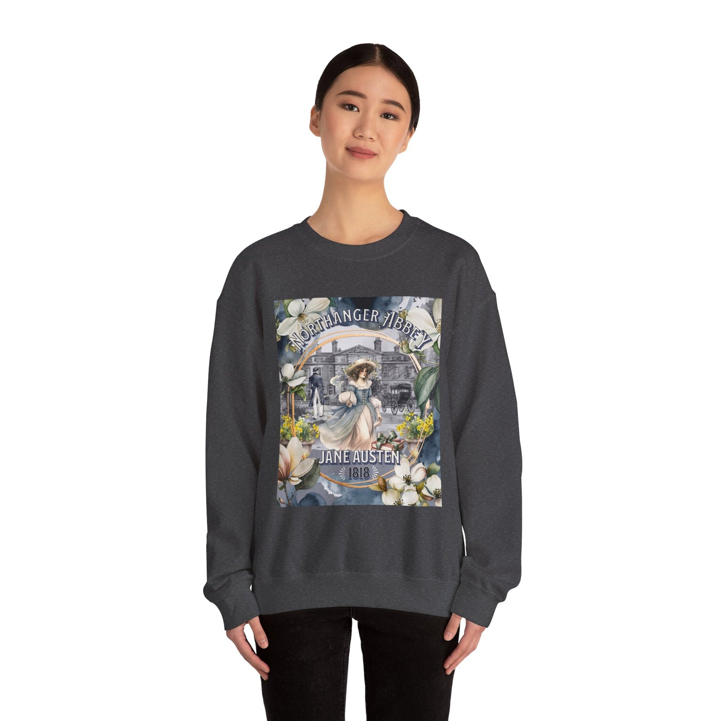Jane Austen Sweatshirt, Northanger Abbey Historical Romance Sweater, Bookish Literary Jane Austen Fan Art Gift, Gift for Her, Bookclub Shirt Sweatshirt Printify