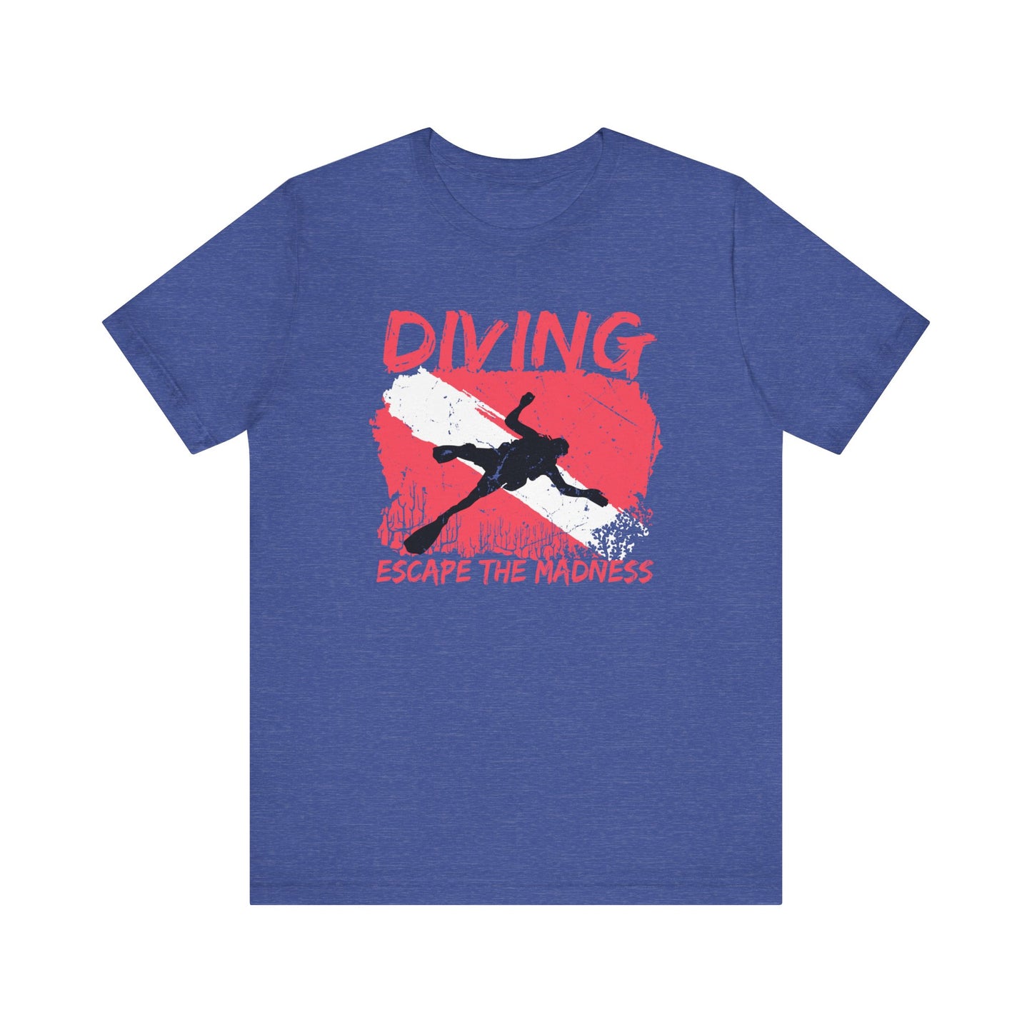 Scuba Diving Gift, Scuba Diving Shirt, Scuba Diver Gift, Diver TShirt, Gifts For Scuba Divers, Ocean Scuba Diving Shirt, Ocean Life Gear T-Shirt Printify Heather True Royal XS