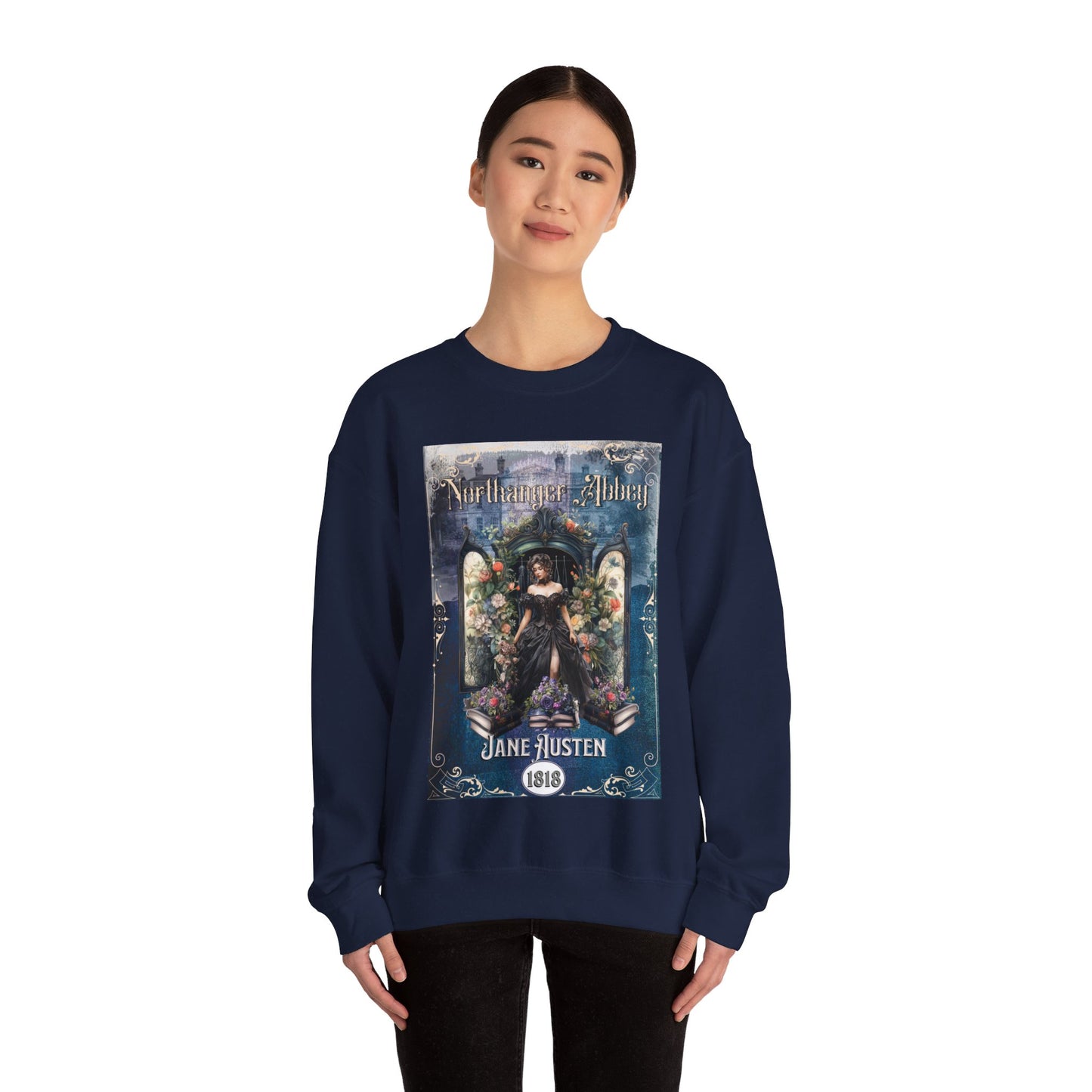 Jane Austen Sweatshirt, Northanger Abbey Historical Romance Sweater, Bookish Literary Jane Austen Fan Art Gift, Gift for Her, Bookclub Shirt Sweatshirt Printify