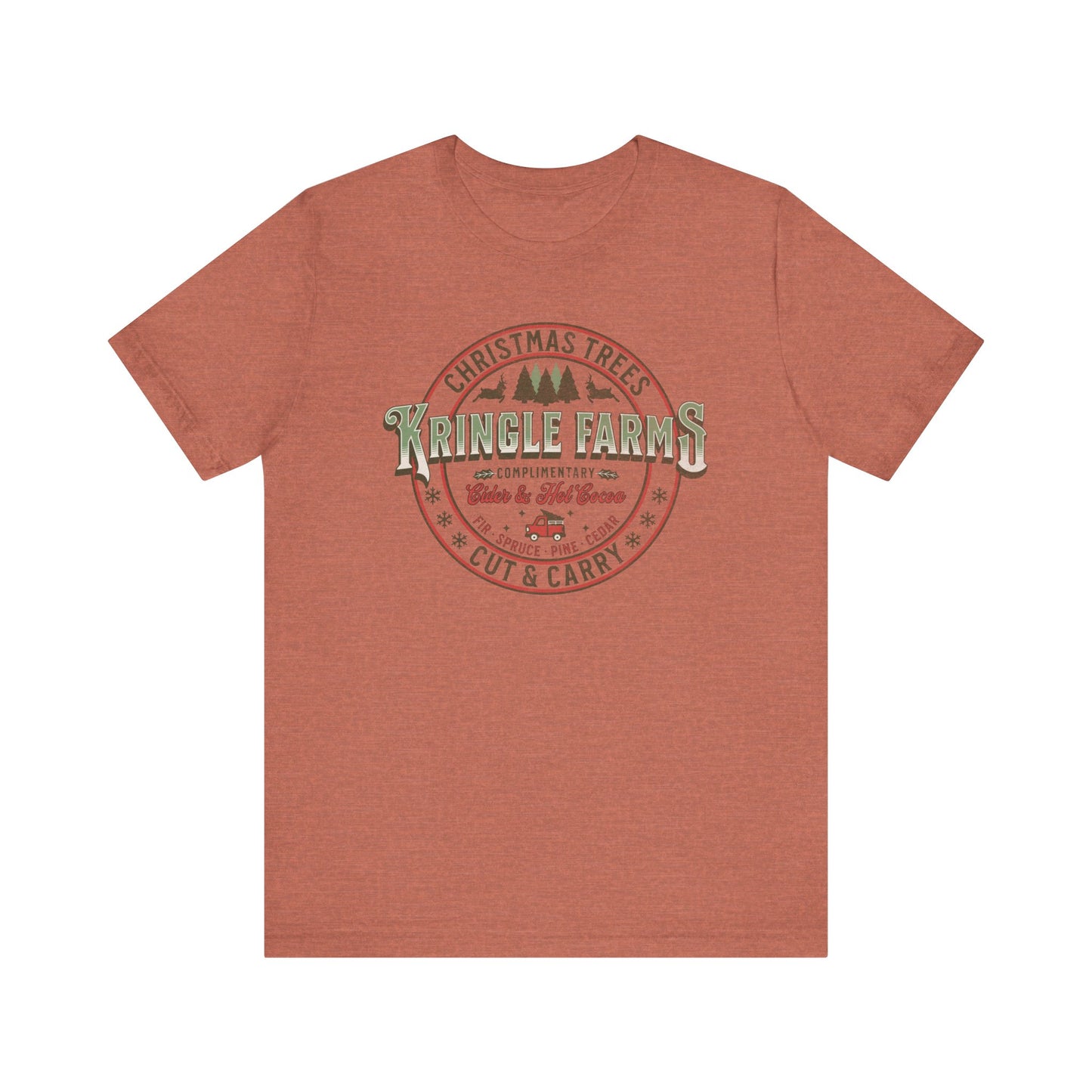 Christmas Tree Farm Shirt, Family Holiday Tradition Tree Cutting Shirt, Family Christmas Vacation Shirts, Christmas Tree Decorating Shirts T-Shirt Printify Heather Clay XS